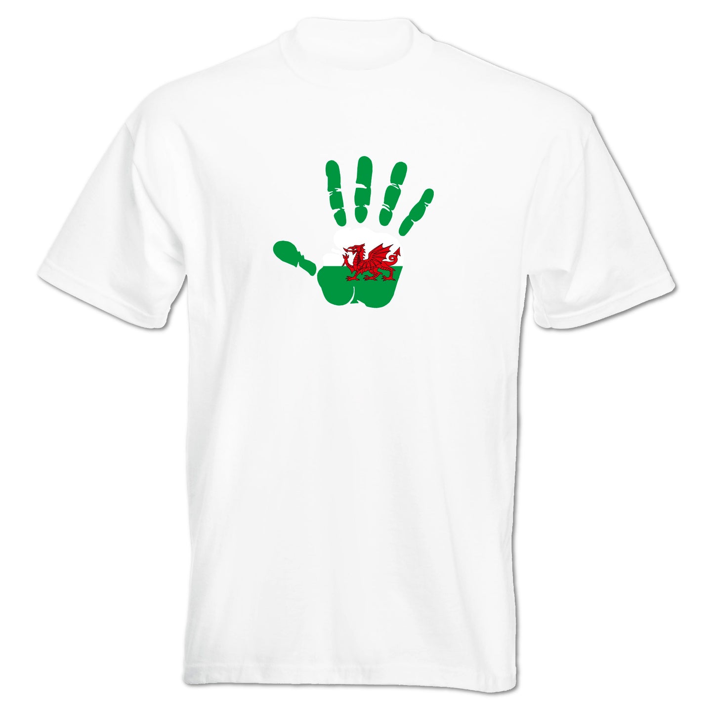 INDIGOS UG - T-Shirt Herren - Wales - Hand - Fussball