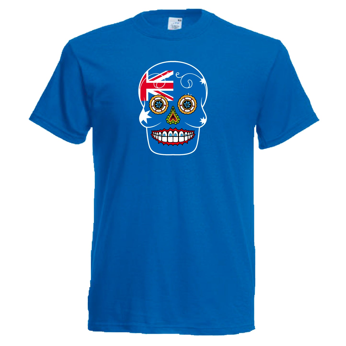 INDIGOS UG - T-Shirt Herren - Australien - Skull - Fussball