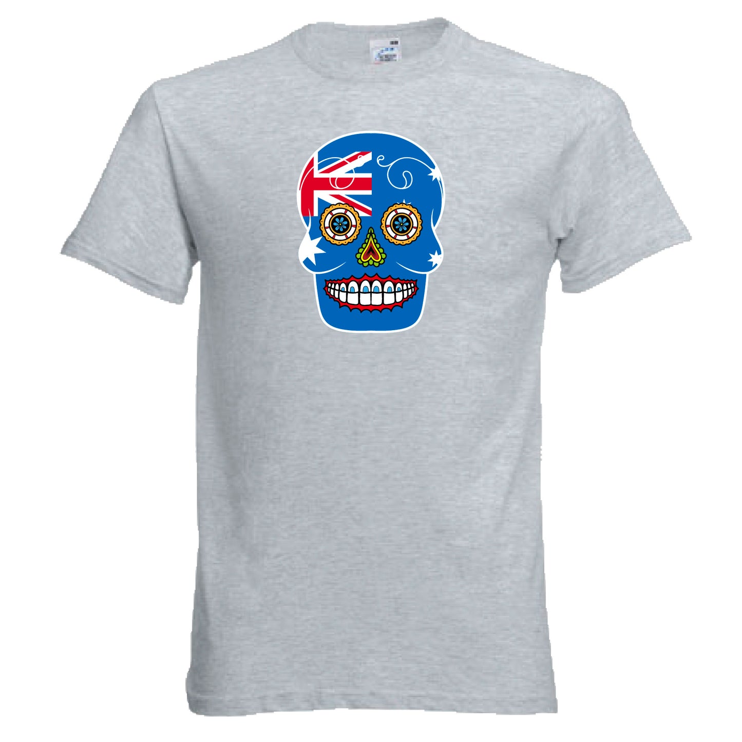 INDIGOS UG - T-Shirt Herren - Australien - Skull - Fussball