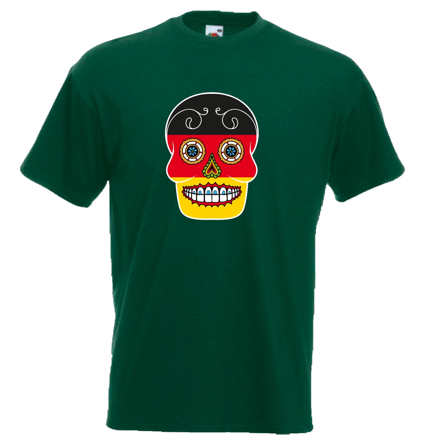 INDIGOS UG - T-Shirt Herren - Deutschland - Skull - Fussball
