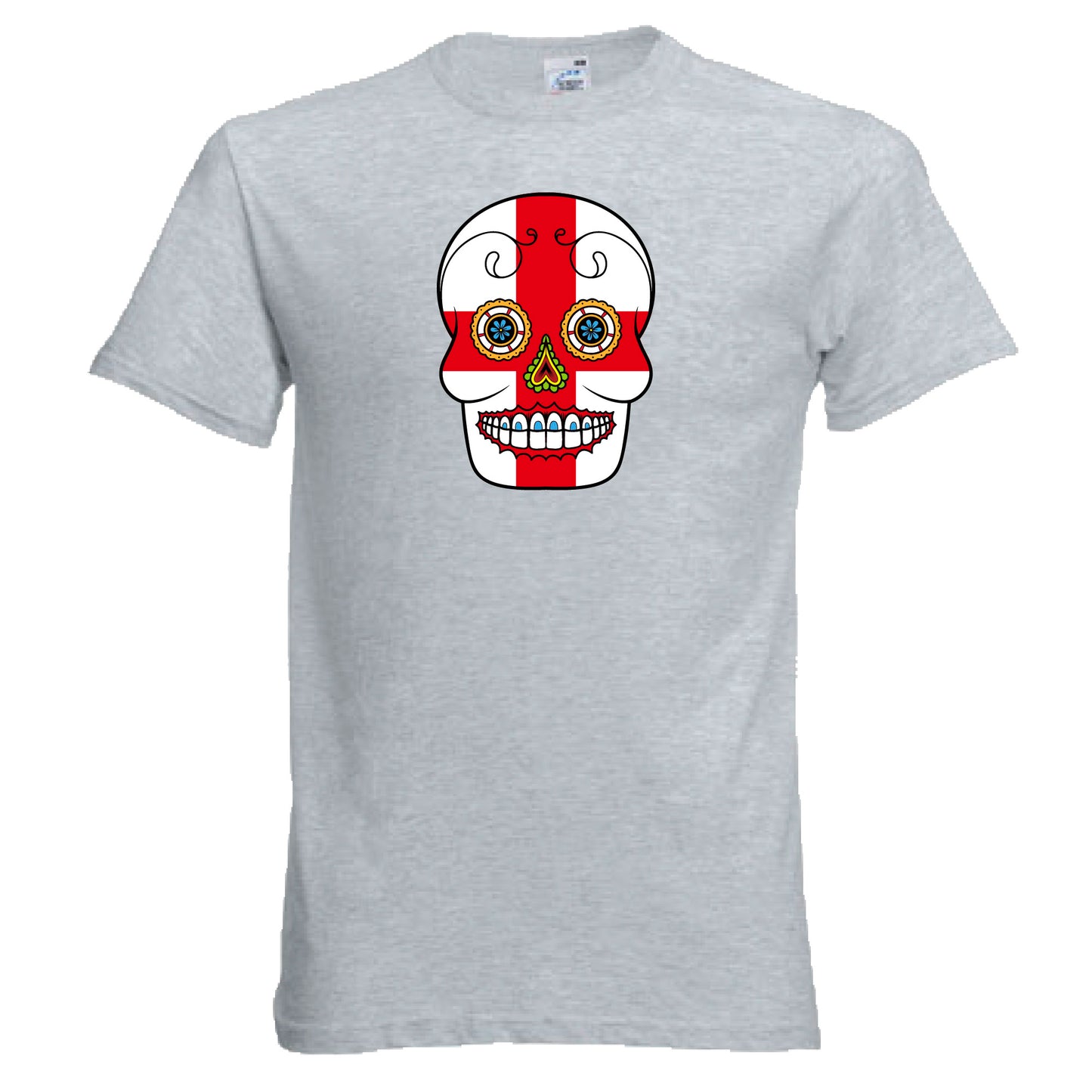 INDIGOS UG - T-Shirt Herren - England - Skull - Fussball