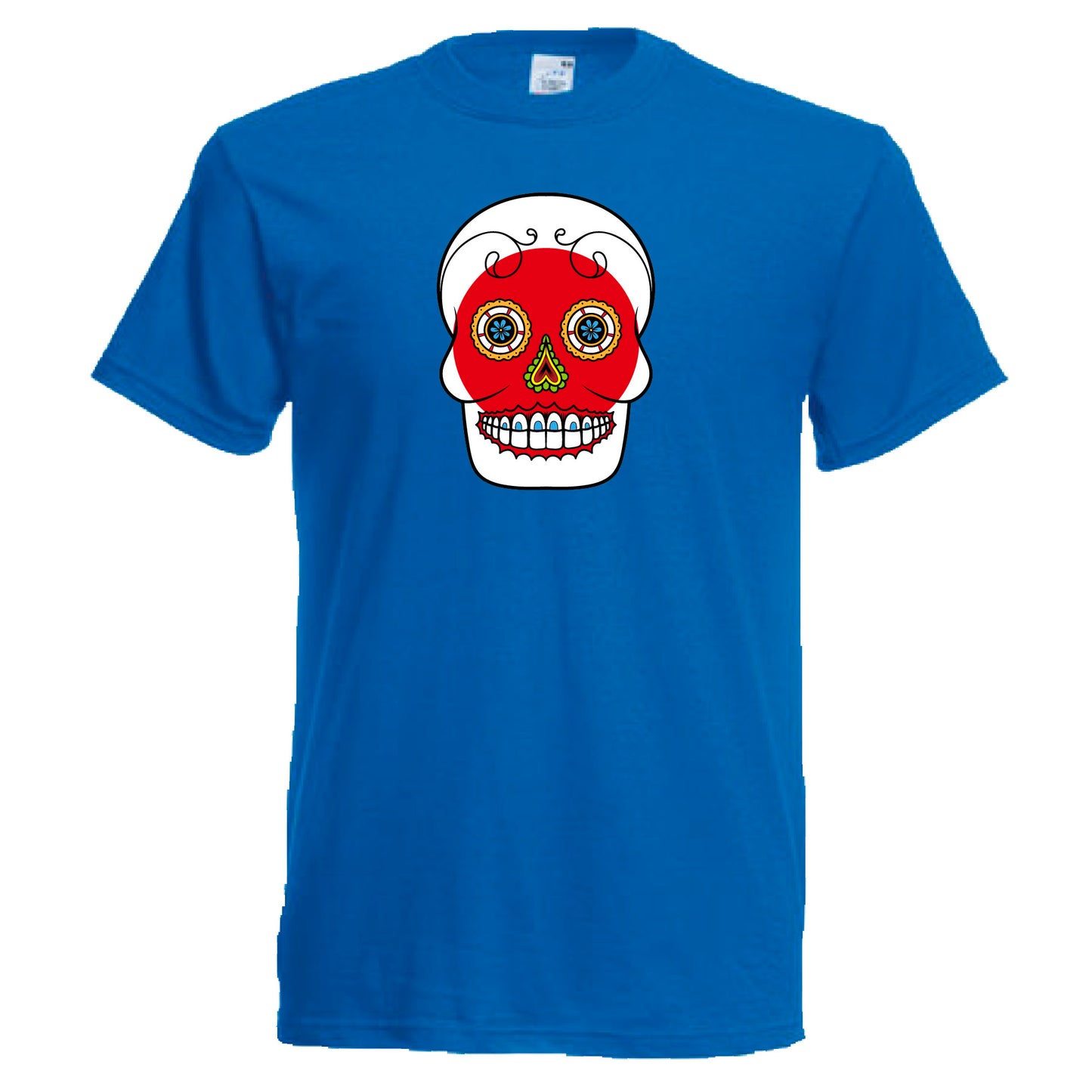 INDIGOS UG - T-Shirt Herren - Japan - Skull - Fussball