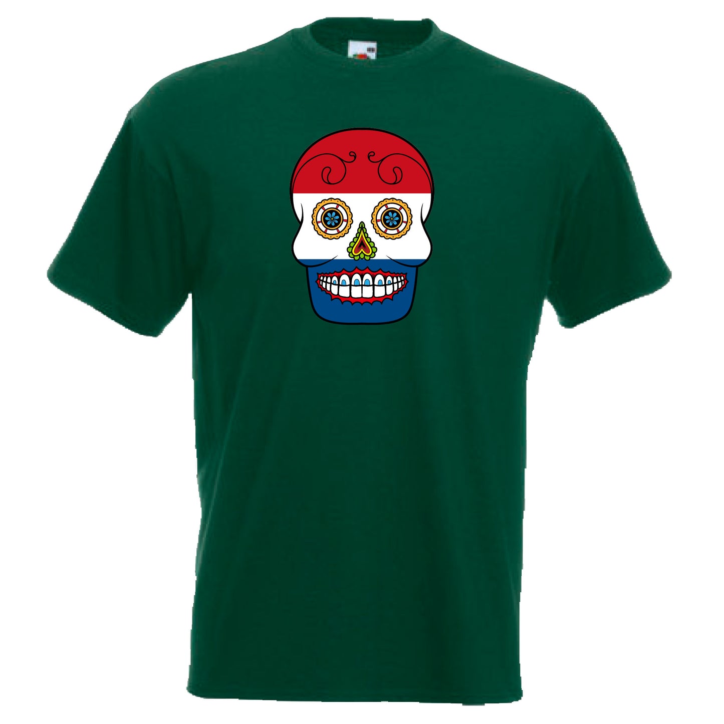 INDIGOS UG - T-Shirt Herren - Niederlande - Skull - Fussball