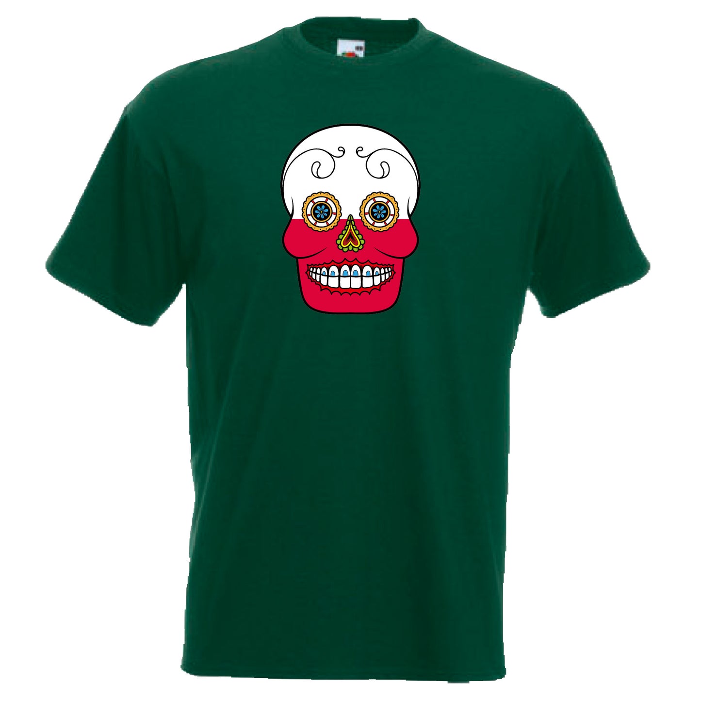INDIGOS UG - T-Shirt Herren - Polen - Skull - Fussball