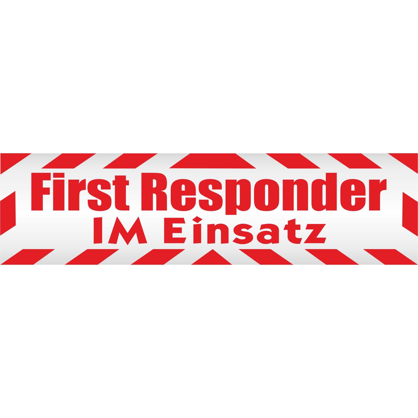 Magnetschild - First Responder im Einsatz - Magnetfolie für Auto - LKW - Truck - Baustelle - Firma