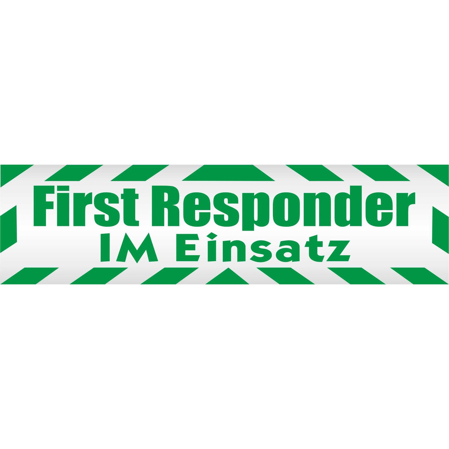 Magnetschild - First Responder im Einsatz - Magnetfolie für Auto - LKW - Truck - Baustelle - Firma