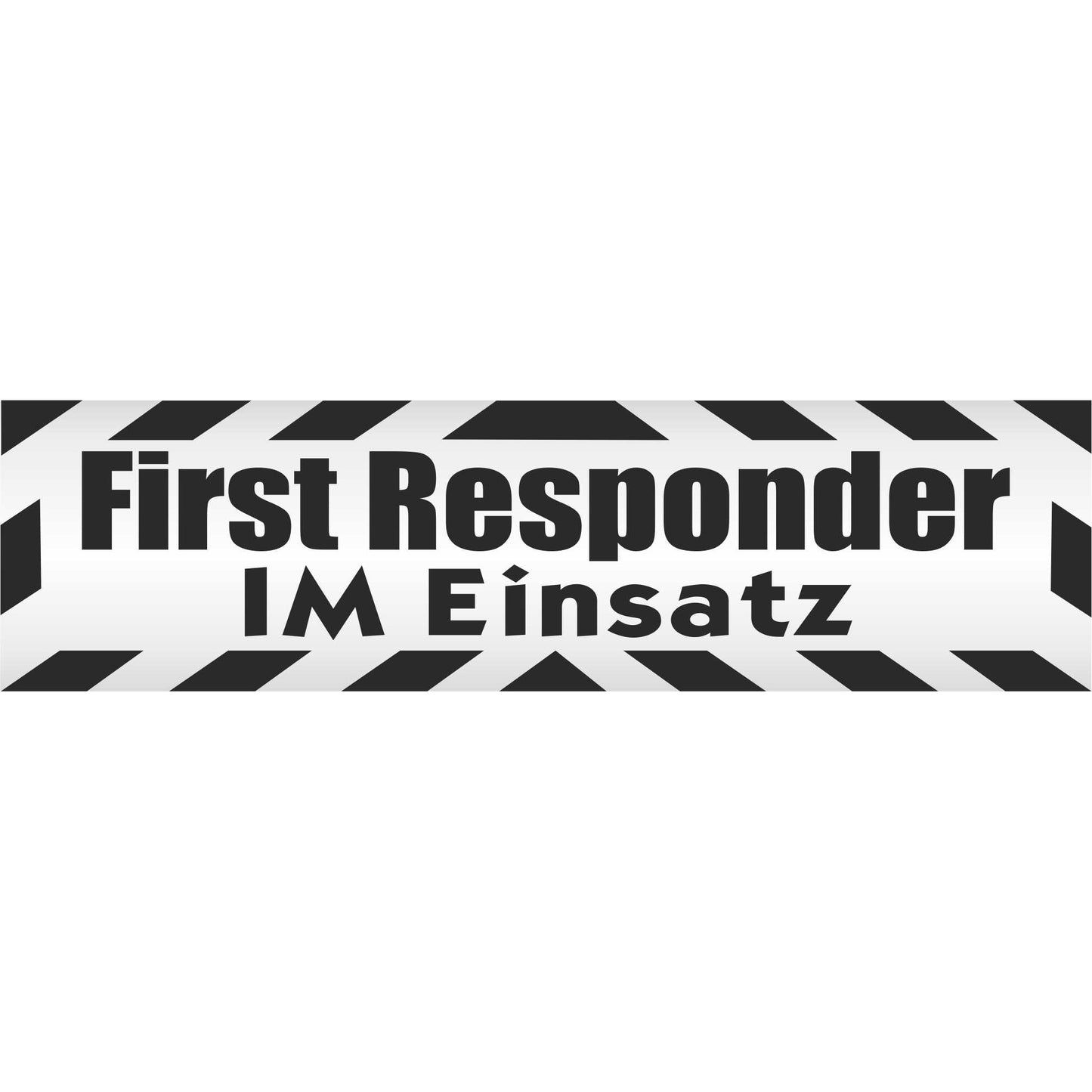 Magnetschild - First Responder im Einsatz - Magnetfolie für Auto - LKW - Truck - Baustelle - Firma