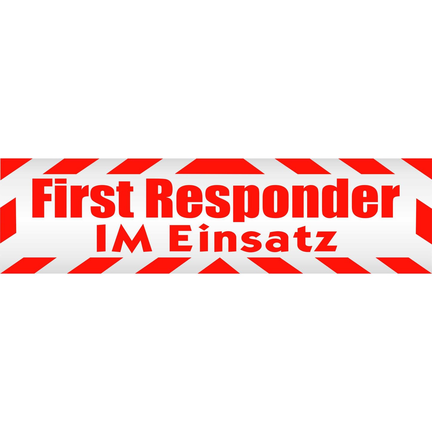 Magnetschild - First Responder im Einsatz - Magnetfolie für Auto - LKW - Truck - Baustelle - Firma