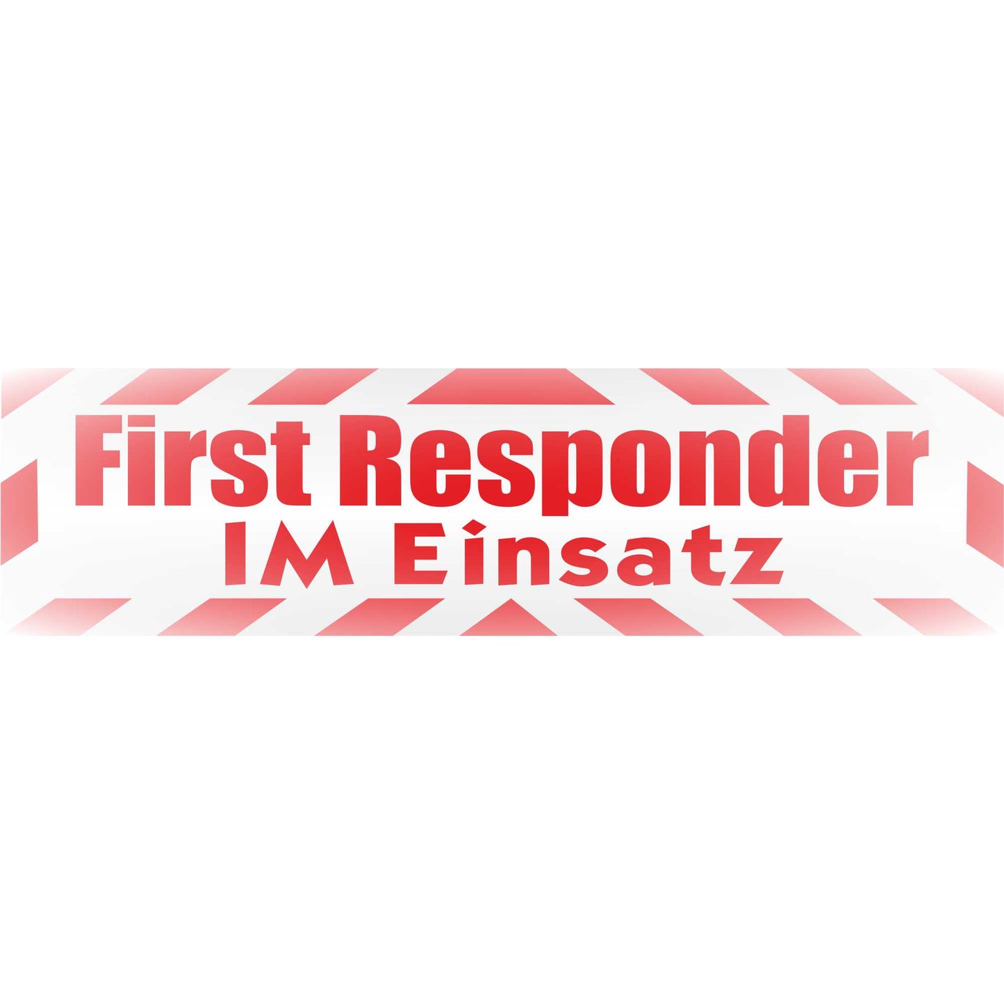 Magnetschild - First Responder im Einsatz - Magnetfolie für Auto - LKW - Truck - Baustelle - Firma
