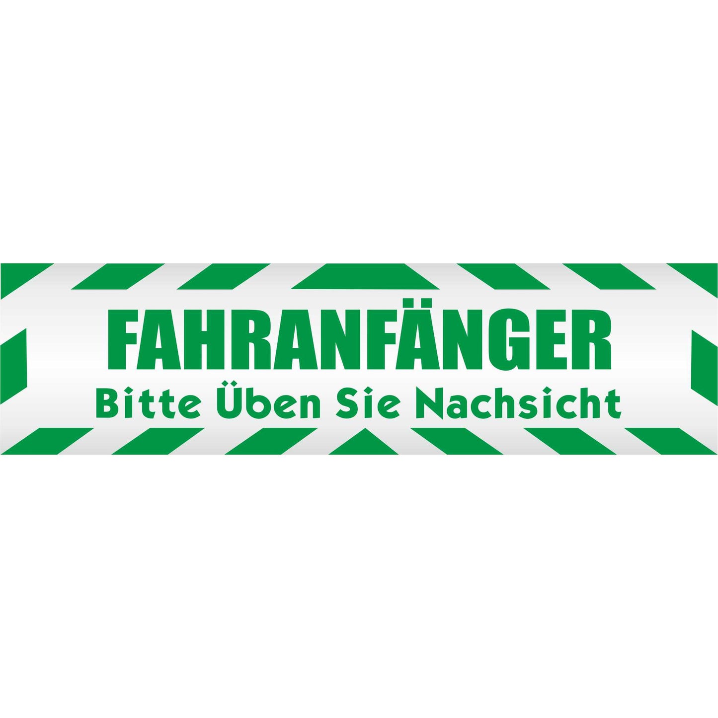 Magnetschild - Fahranfänger. Bitte üben Sie Nachsicht - Magnetfolie für Auto - LKW - Truck - Baustelle - Firma