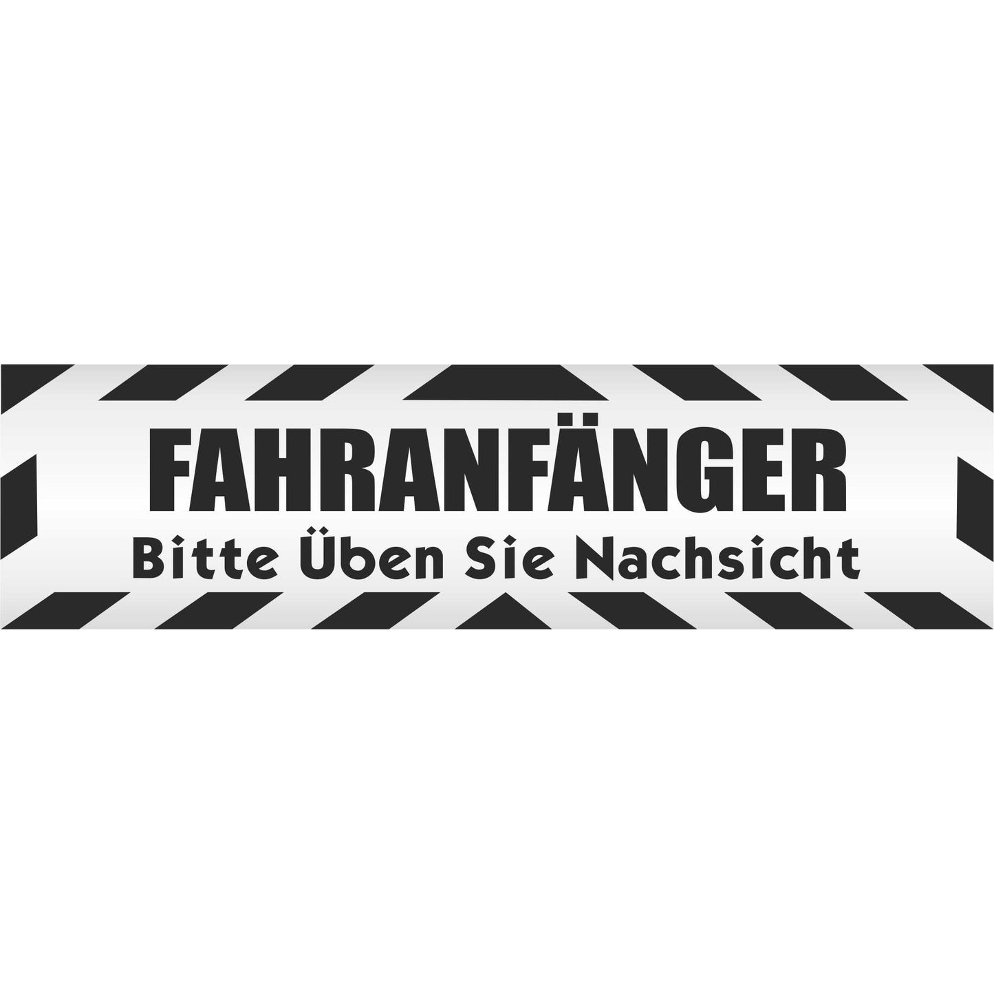 Magnetschild - Fahranfänger. Bitte üben Sie Nachsicht - Magnetfolie für Auto - LKW - Truck - Baustelle - Firma