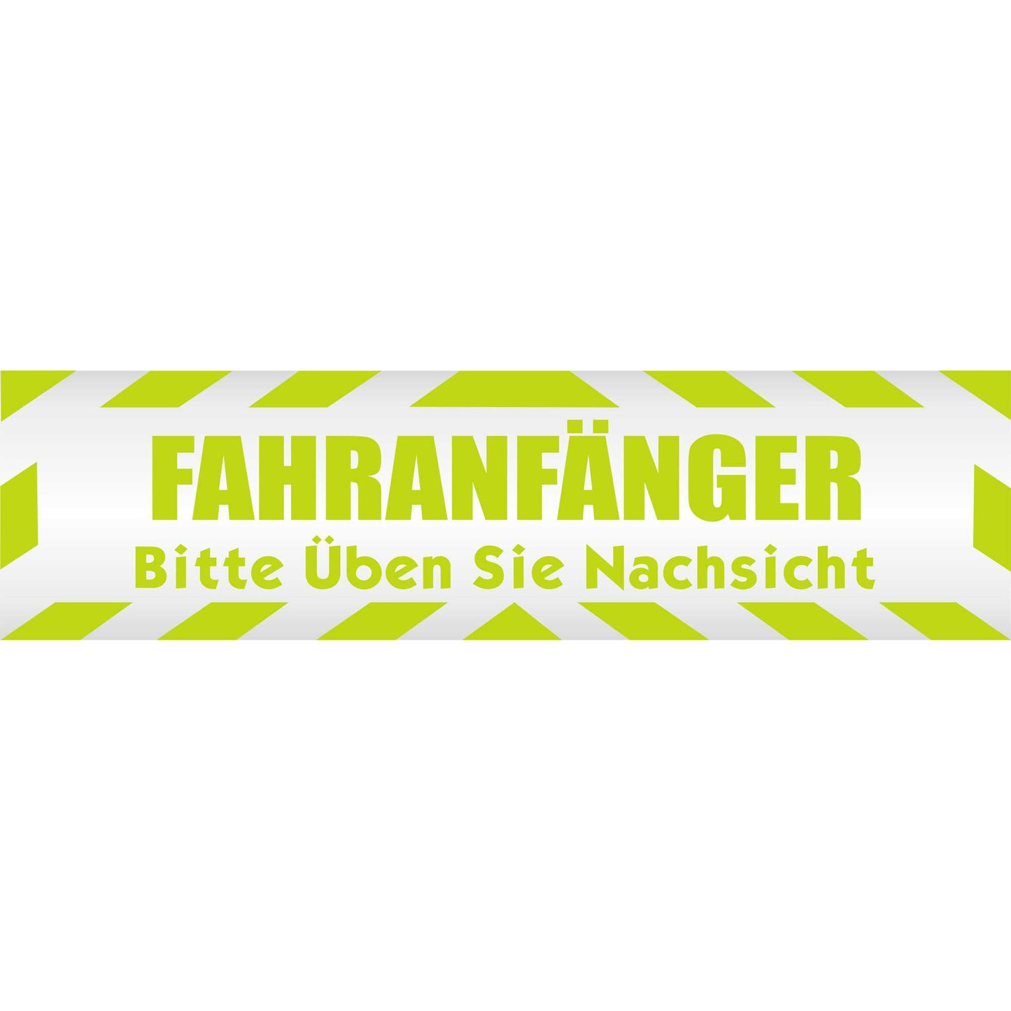 Magnetschild - Fahranfänger. Bitte üben Sie Nachsicht - Magnetfolie für Auto - LKW - Truck - Baustelle - Firma