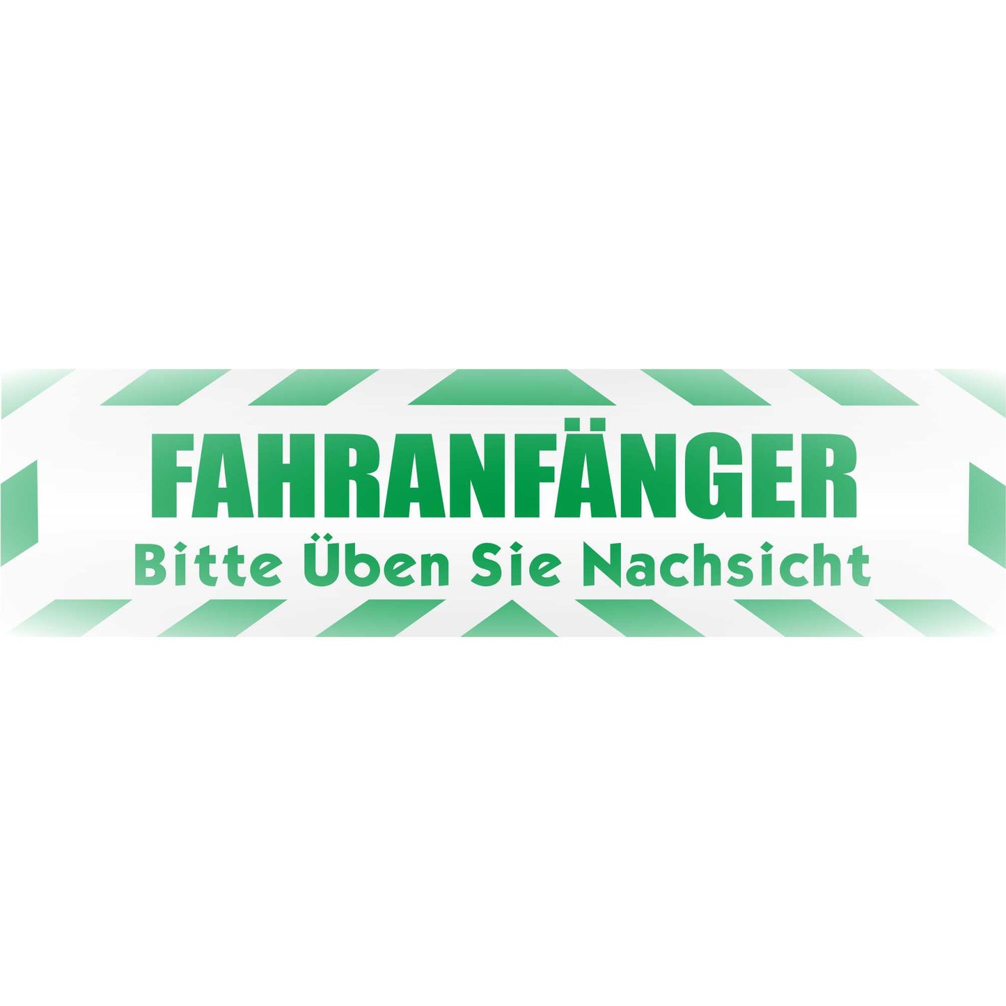 Magnetschild - Fahranfänger. Bitte üben Sie Nachsicht - Magnetfolie für Auto - LKW - Truck - Baustelle - Firma