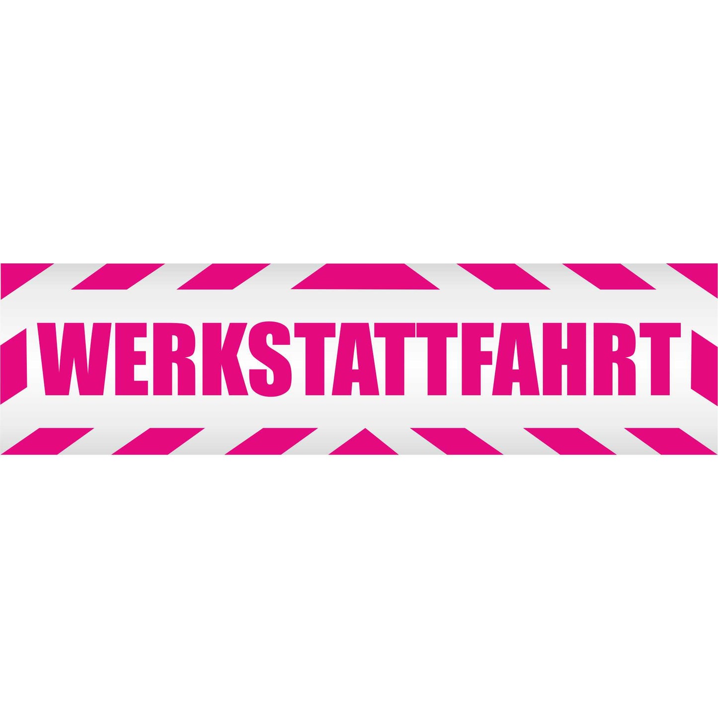 Magnetschild - Werkstattfahrt - Magnetfolie für Auto - LKW - Truck - Baustelle - Firma