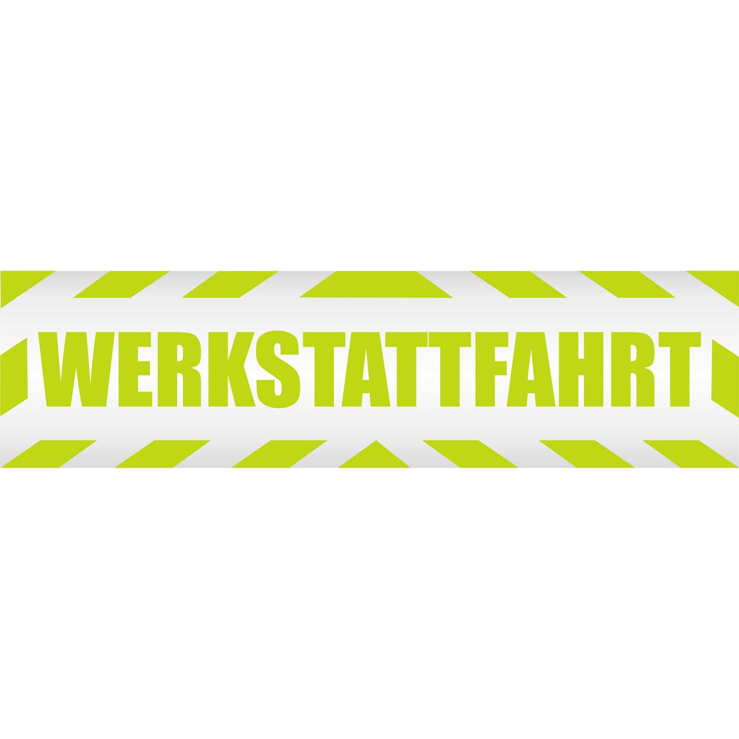 Magnetschild - Werkstattfahrt - Magnetfolie für Auto - LKW - Truck - Baustelle - Firma