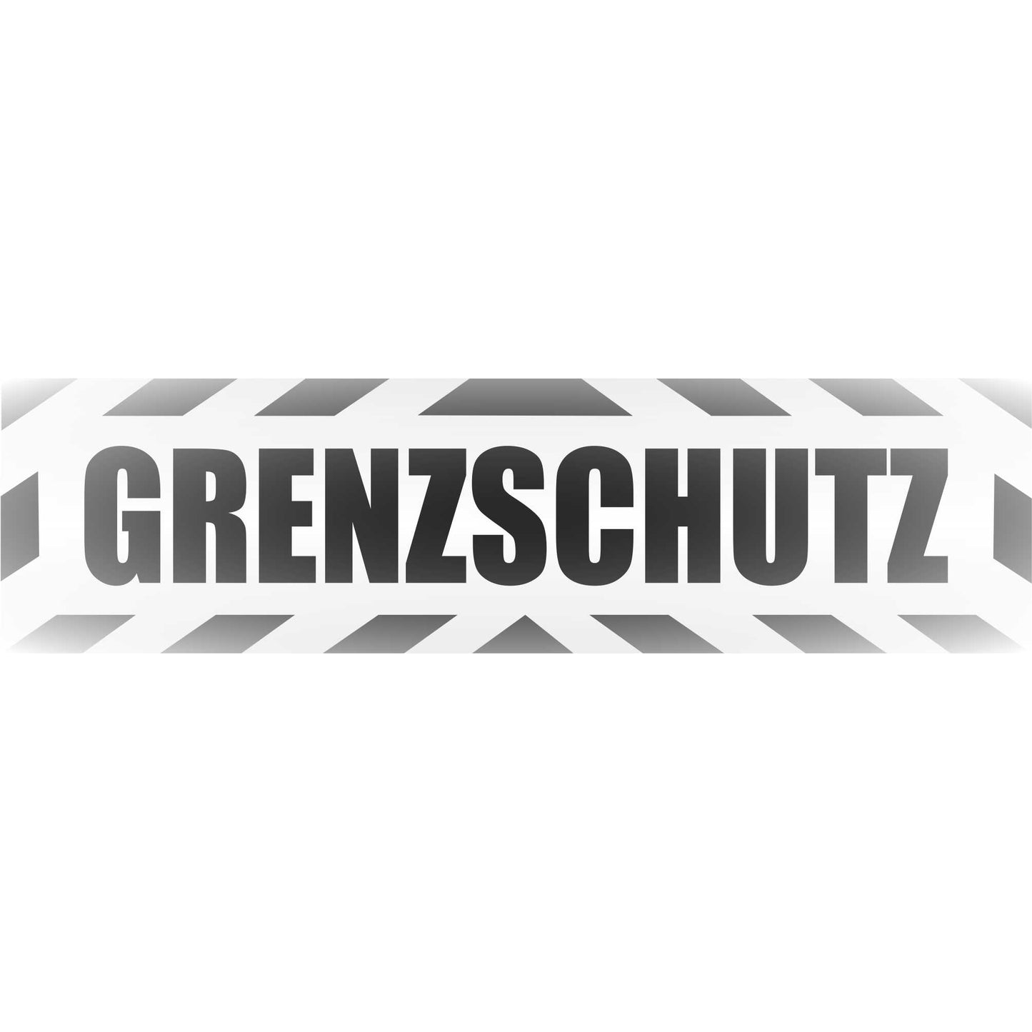 Magnetschild - Grenzschutz - Magnetfolie für Auto - LKW - Truck - Baustelle - Firma