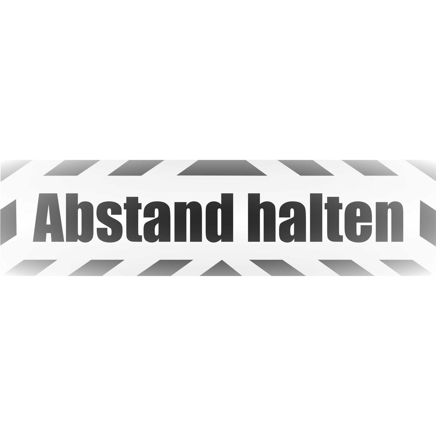 Magnetschild - Abstand halten - Magnetfolie für Auto - LKW - Truck - Baustelle - Firma