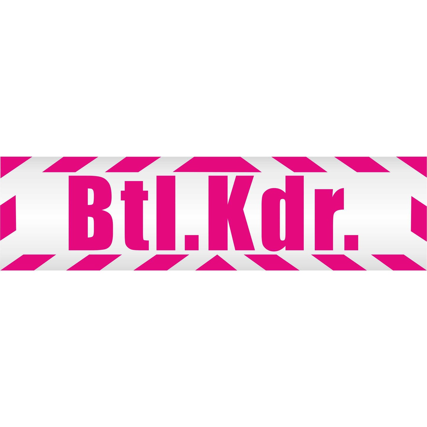 Magnetschild - Btl. Kdr - Magnetfolie für Auto - LKW - Truck - Baustelle - Firma