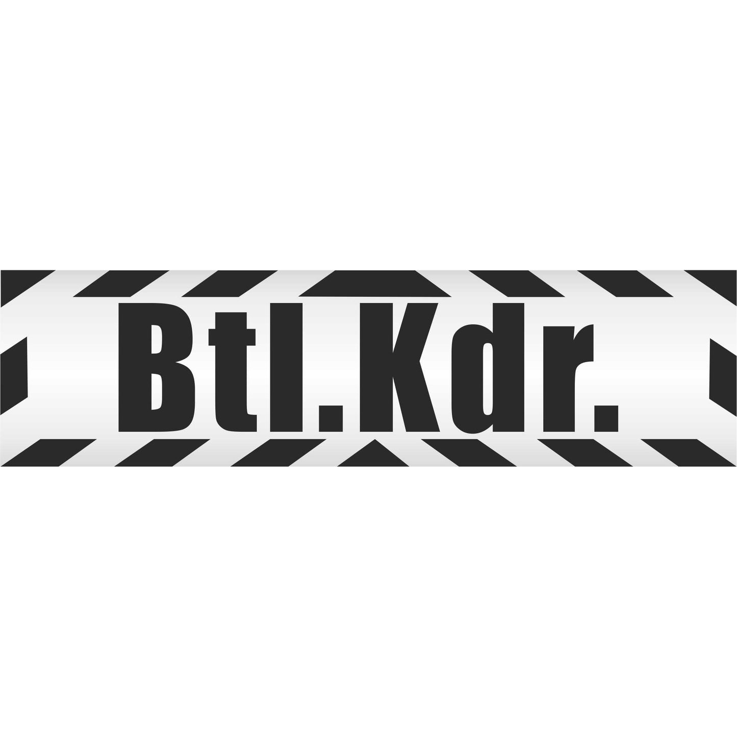Magnetschild - Btl. Kdr - Magnetfolie für Auto - LKW - Truck - Baustelle - Firma