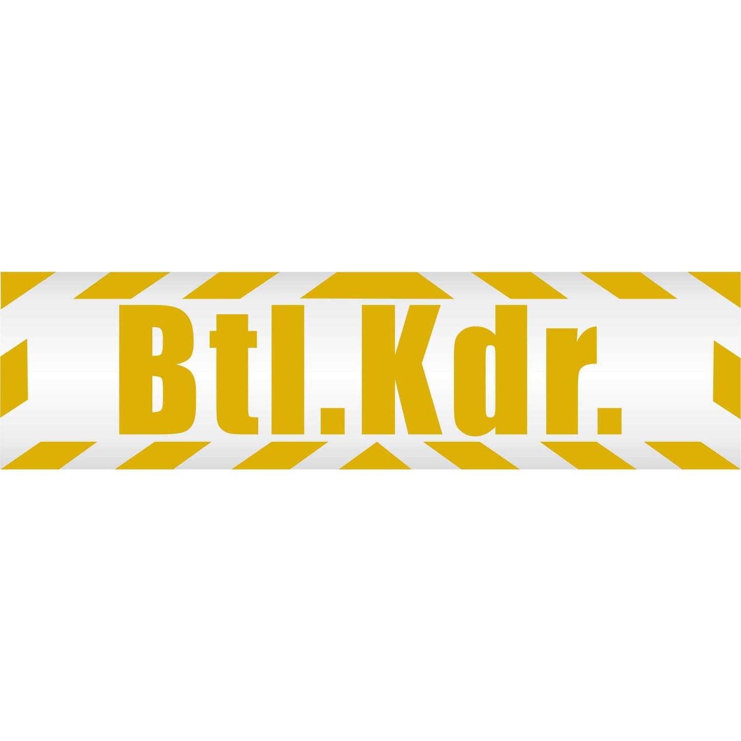 Magnetschild - Btl. Kdr - Magnetfolie für Auto - LKW - Truck - Baustelle - Firma