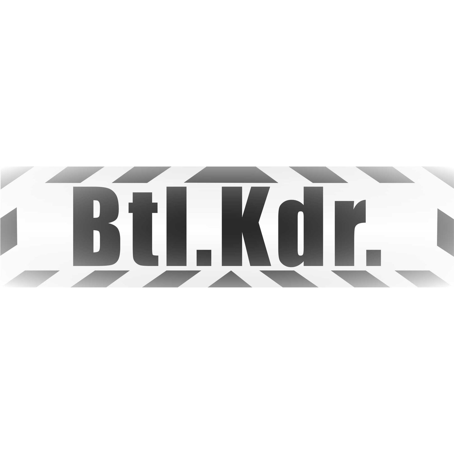 Magnetschild - Btl. Kdr - Magnetfolie für Auto - LKW - Truck - Baustelle - Firma