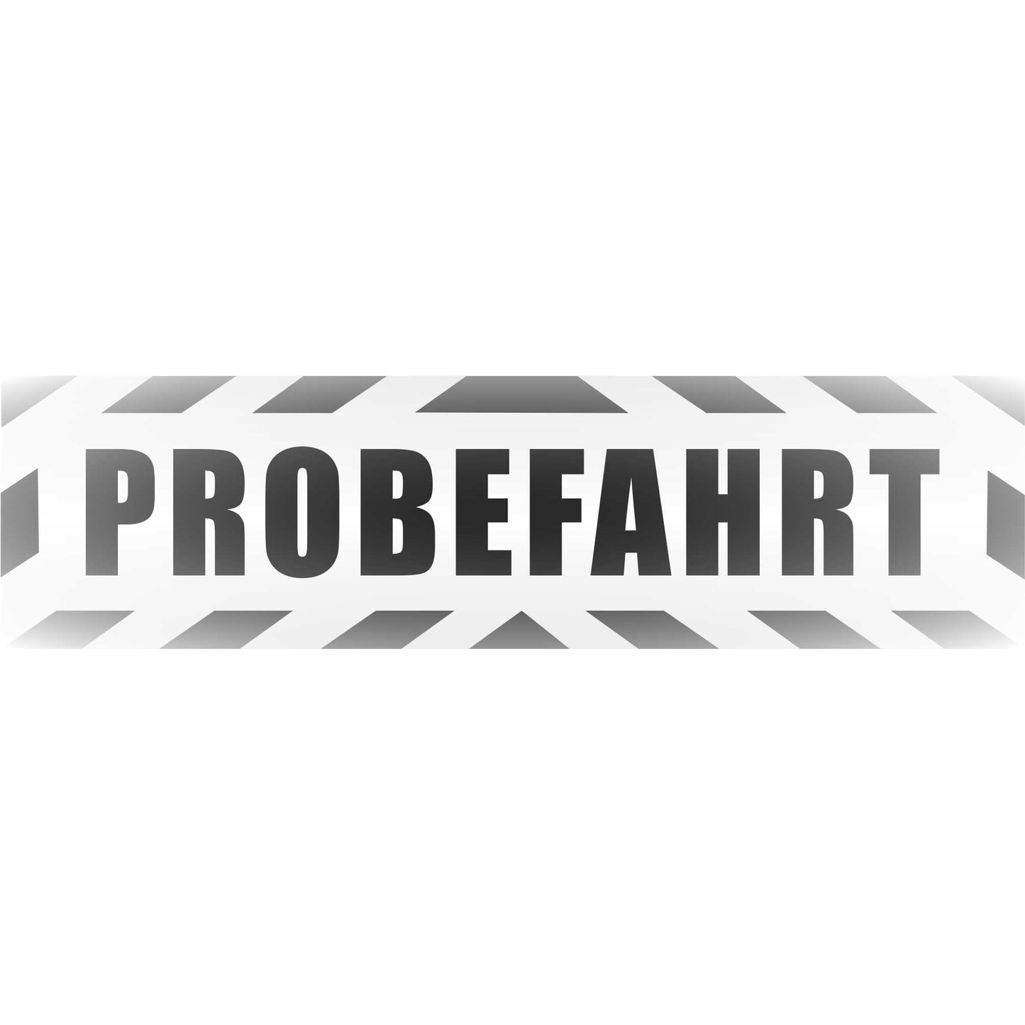 Magnetschild - Probefahrt - Magnetfolie für Auto - LKW - Truck - Baustelle - Firma