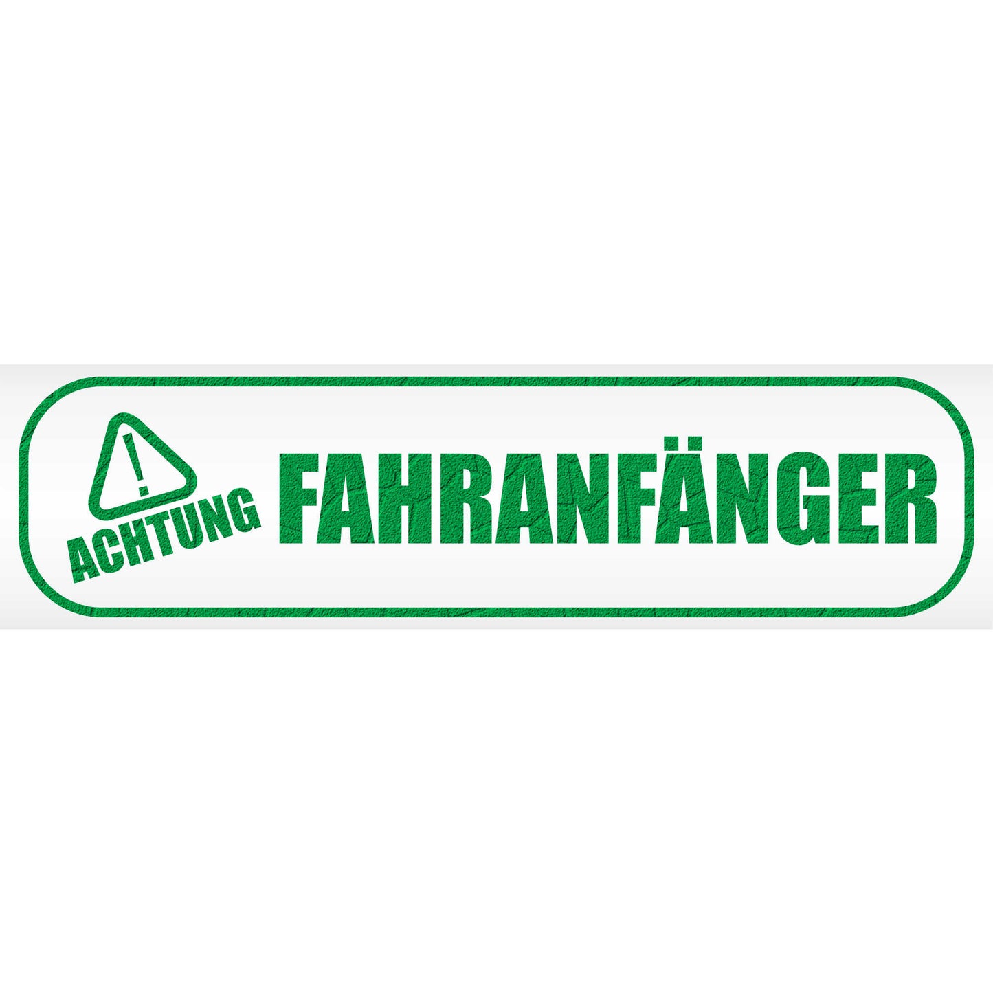 Magnetschild "ACHTUNG ! - Fahranfänger" - Magnetfolie für Auto - LKW - Truck - Baustelle - Firma