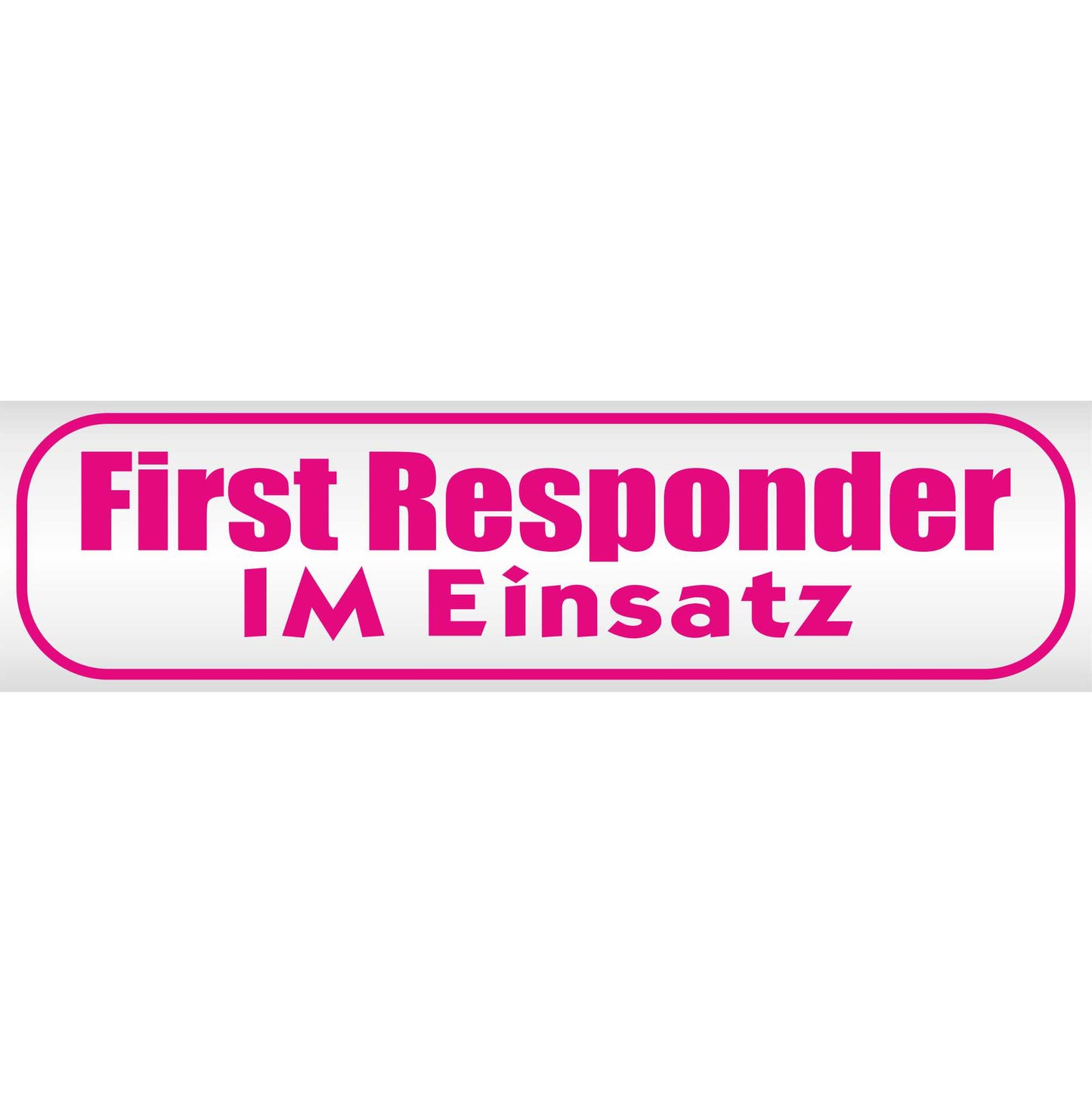 Magnetschild - First Responder im Einsatz - Magnetfolie für Auto - LKW - Truck - Baustelle - Firma