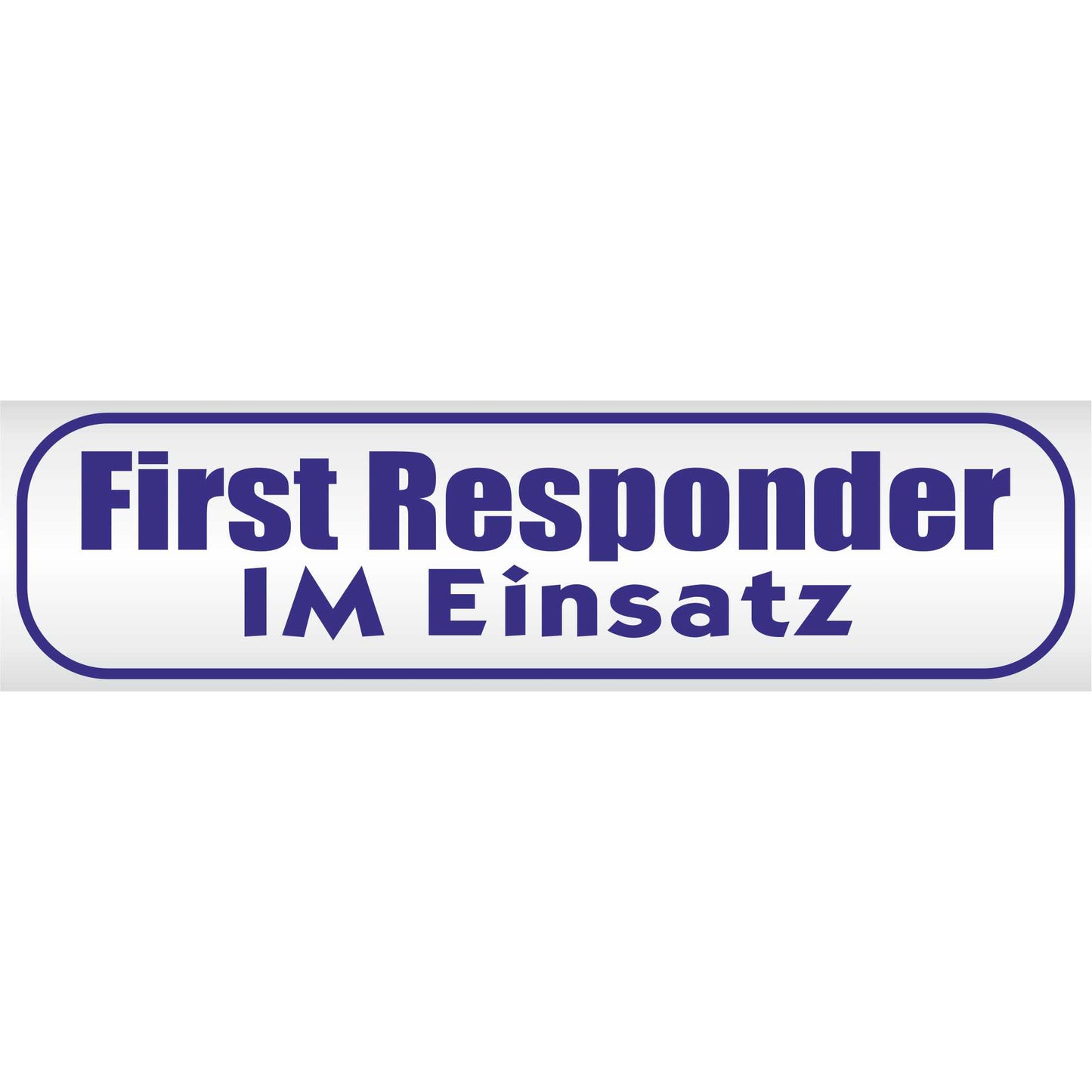 Magnetschild - First Responder im Einsatz - Magnetfolie für Auto - LKW - Truck - Baustelle - Firma