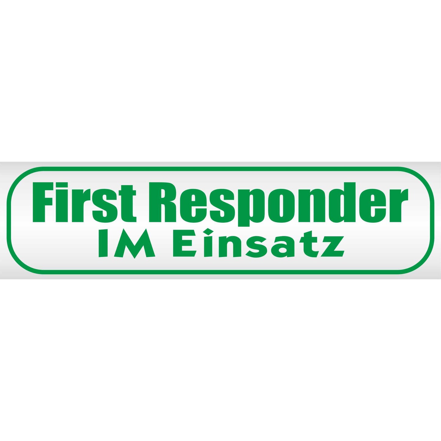 Magnetschild - First Responder im Einsatz - Magnetfolie für Auto - LKW - Truck - Baustelle - Firma