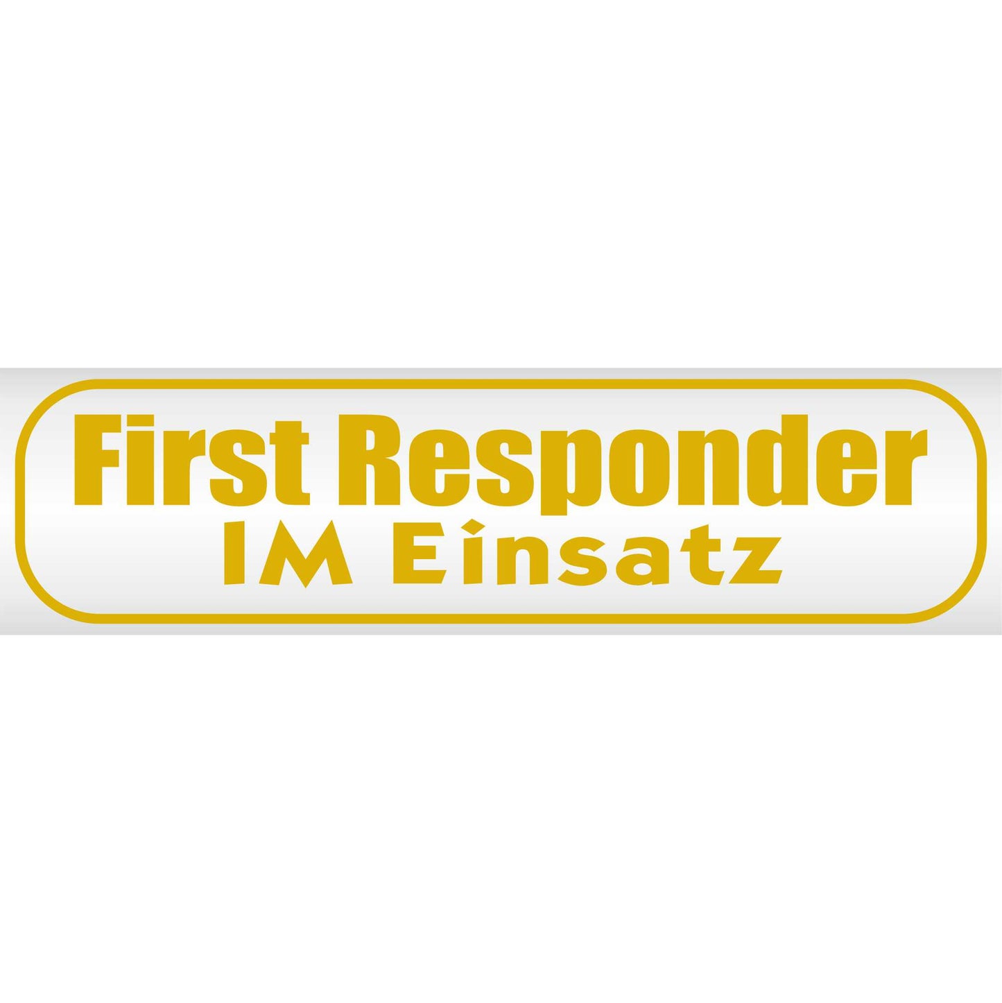 Magnetschild - First Responder im Einsatz - Magnetfolie für Auto - LKW - Truck - Baustelle - Firma