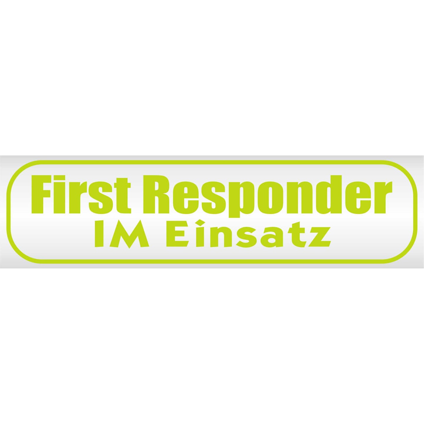 Magnetschild - First Responder im Einsatz - Magnetfolie für Auto - LKW - Truck - Baustelle - Firma