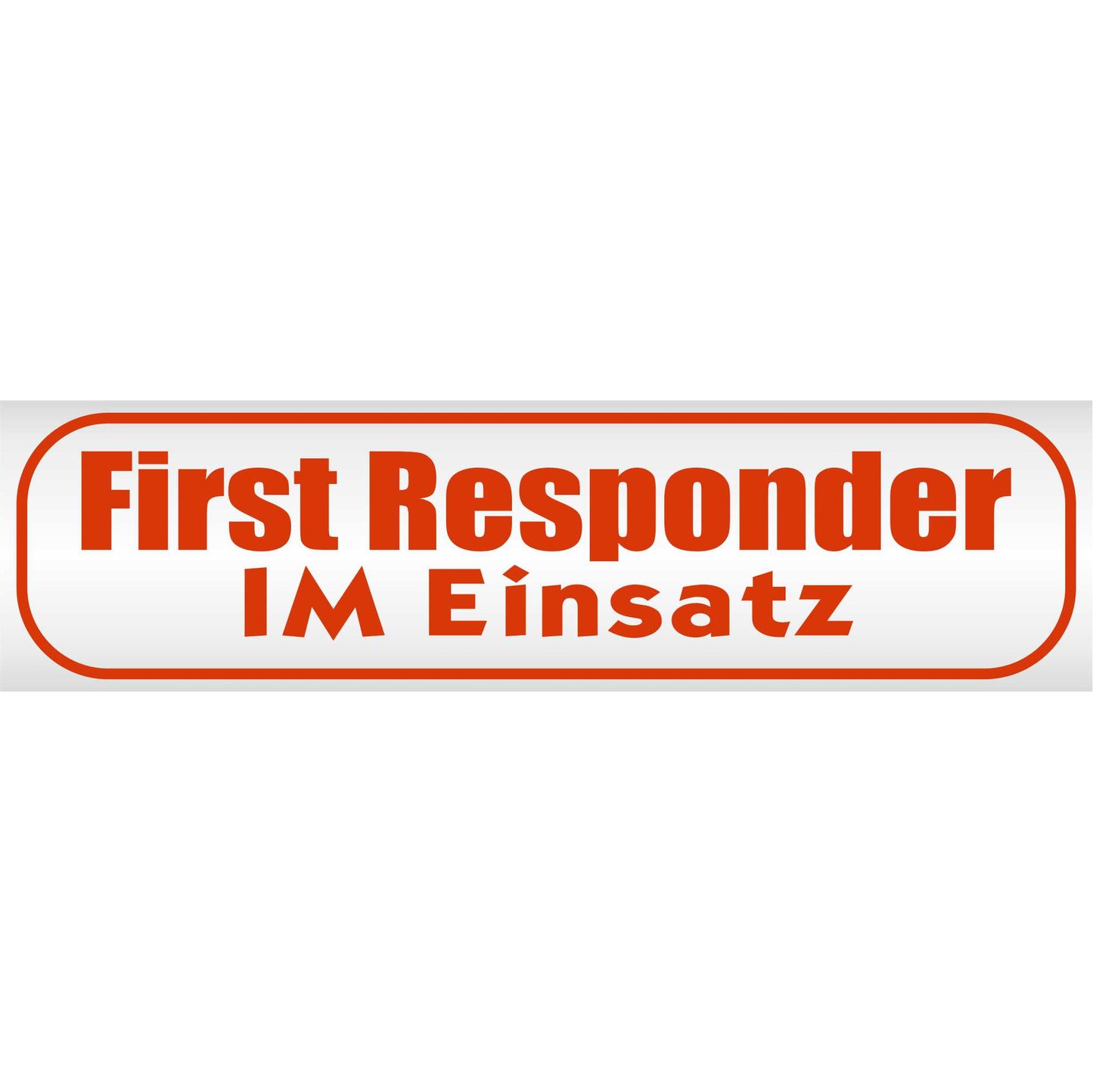 Magnetschild - First Responder im Einsatz - Magnetfolie für Auto - LKW - Truck - Baustelle - Firma