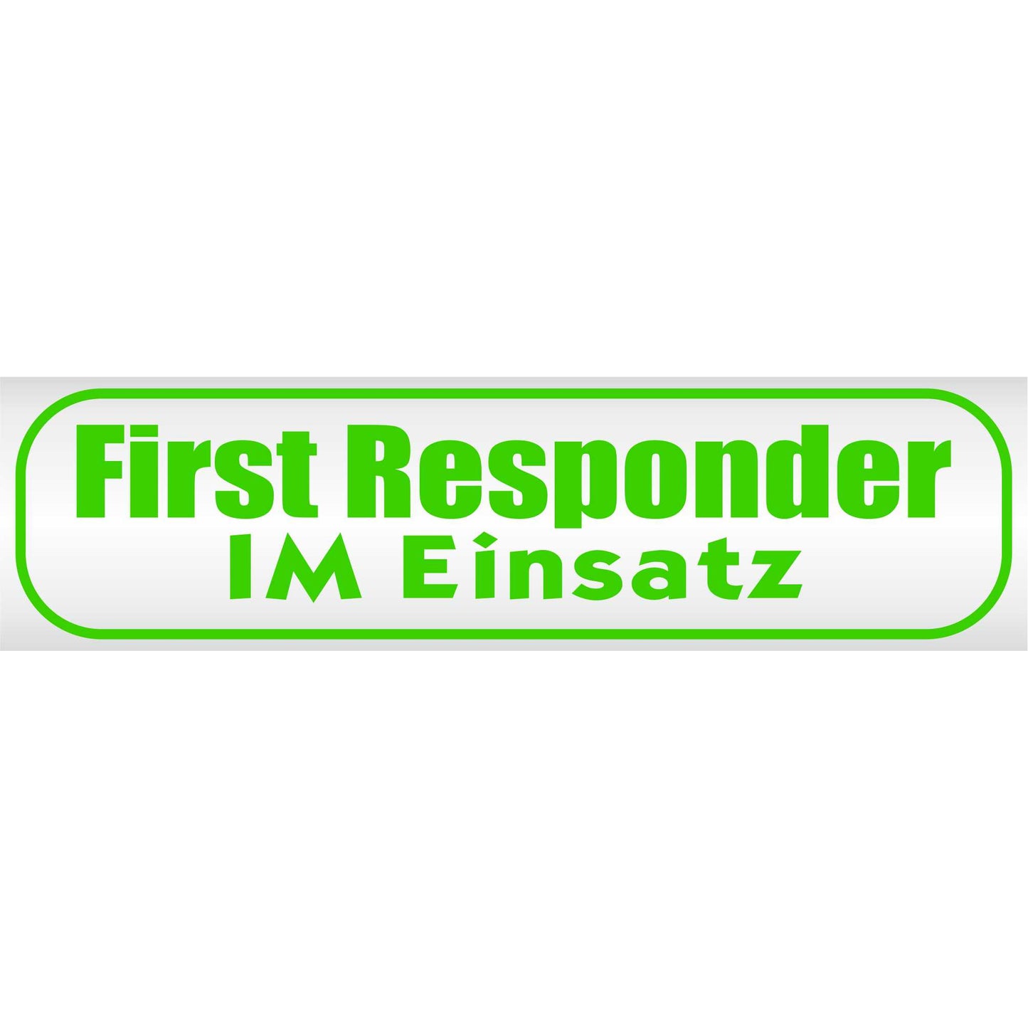 Magnetschild - First Responder im Einsatz - Magnetfolie für Auto - LKW - Truck - Baustelle - Firma