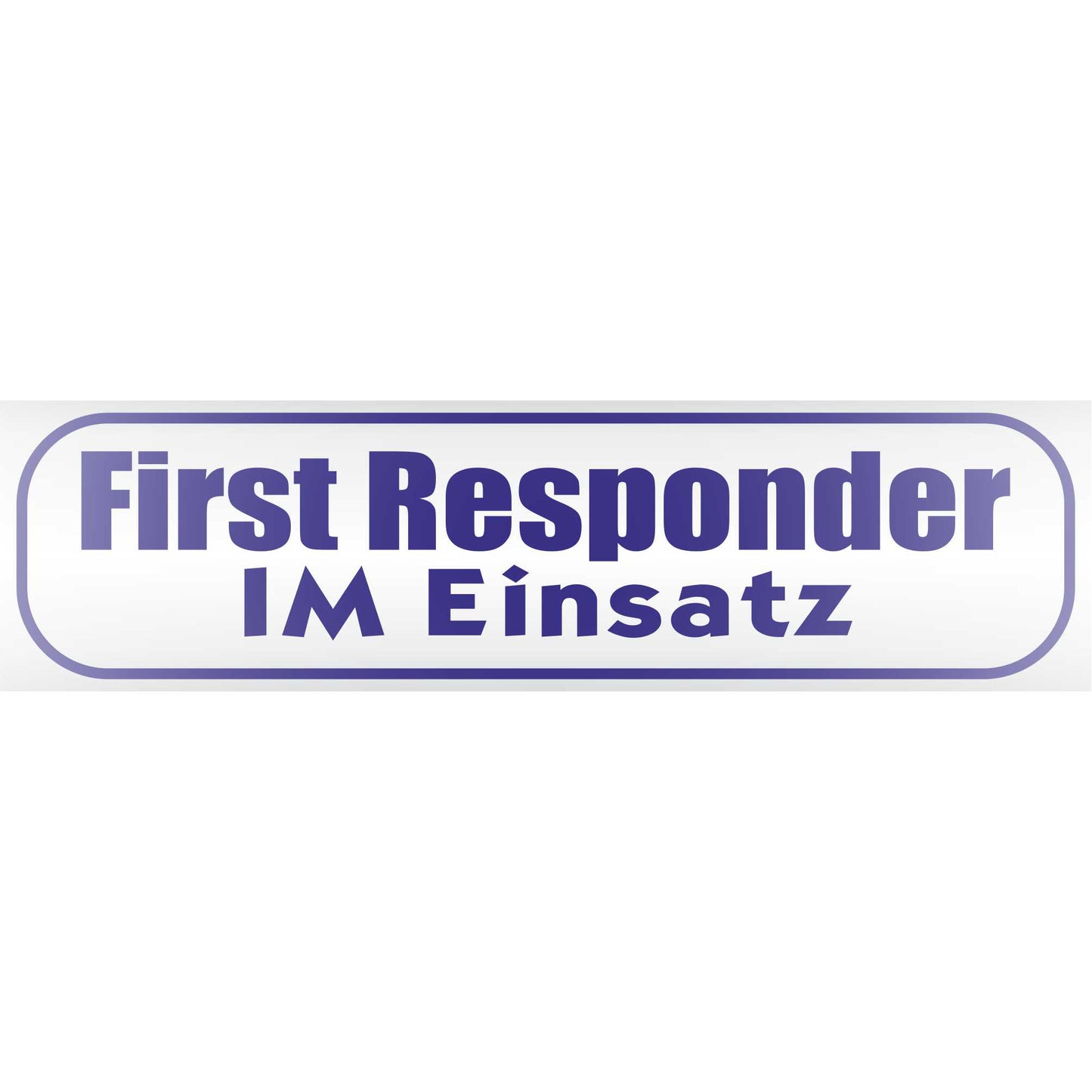Magnetschild - First Responder im Einsatz - Magnetfolie für Auto - LKW - Truck - Baustelle - Firma