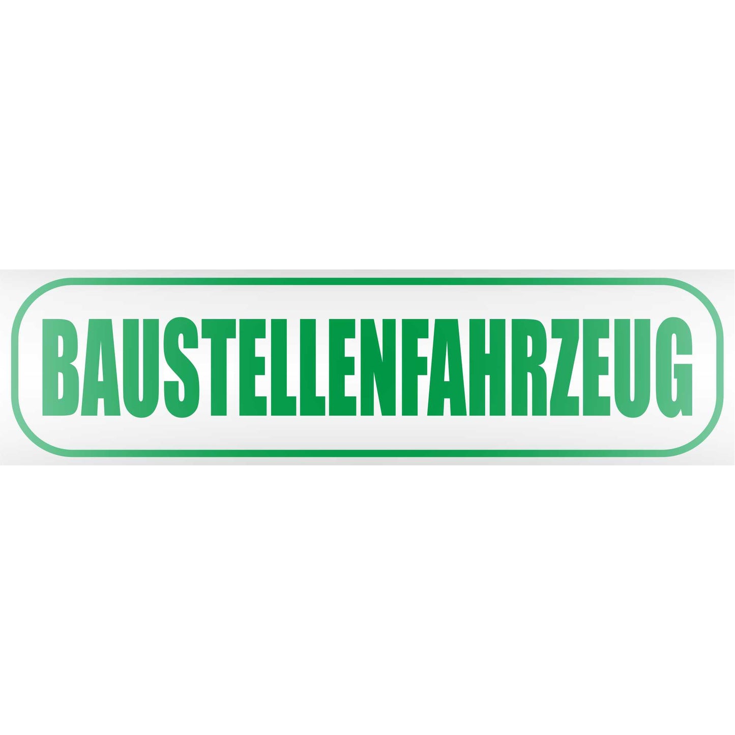 Magnetschild - Baustellenfahrzeug - Magnetfolie für Auto - LKW - Truck - Baustelle - Firma