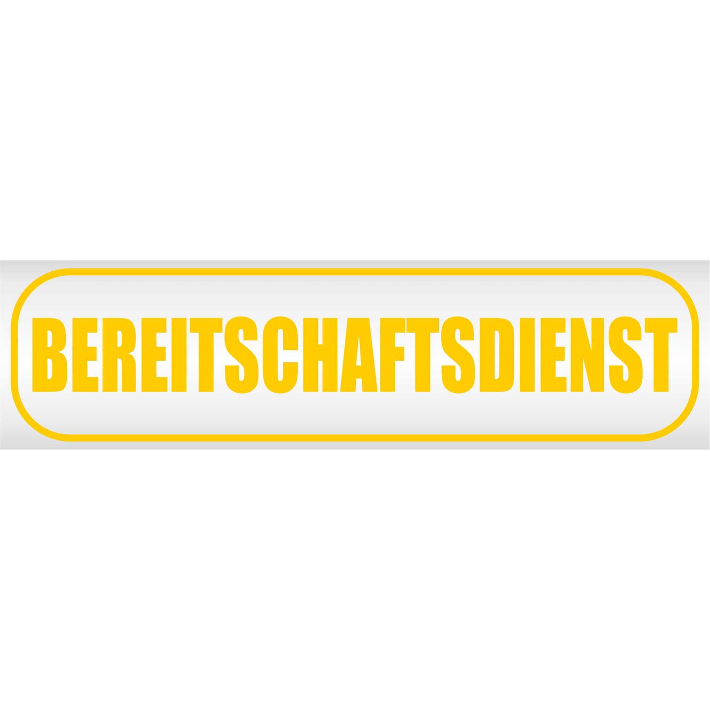 Magnetschild - Bereitschaftsdienst - Magnetfolie für Auto - LKW - Truck - Baustelle - Firma