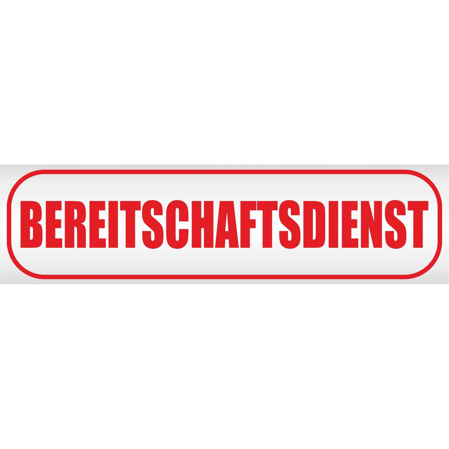 Magnetschild - Bereitschaftsdienst - Magnetfolie für Auto - LKW - Truck - Baustelle - Firma