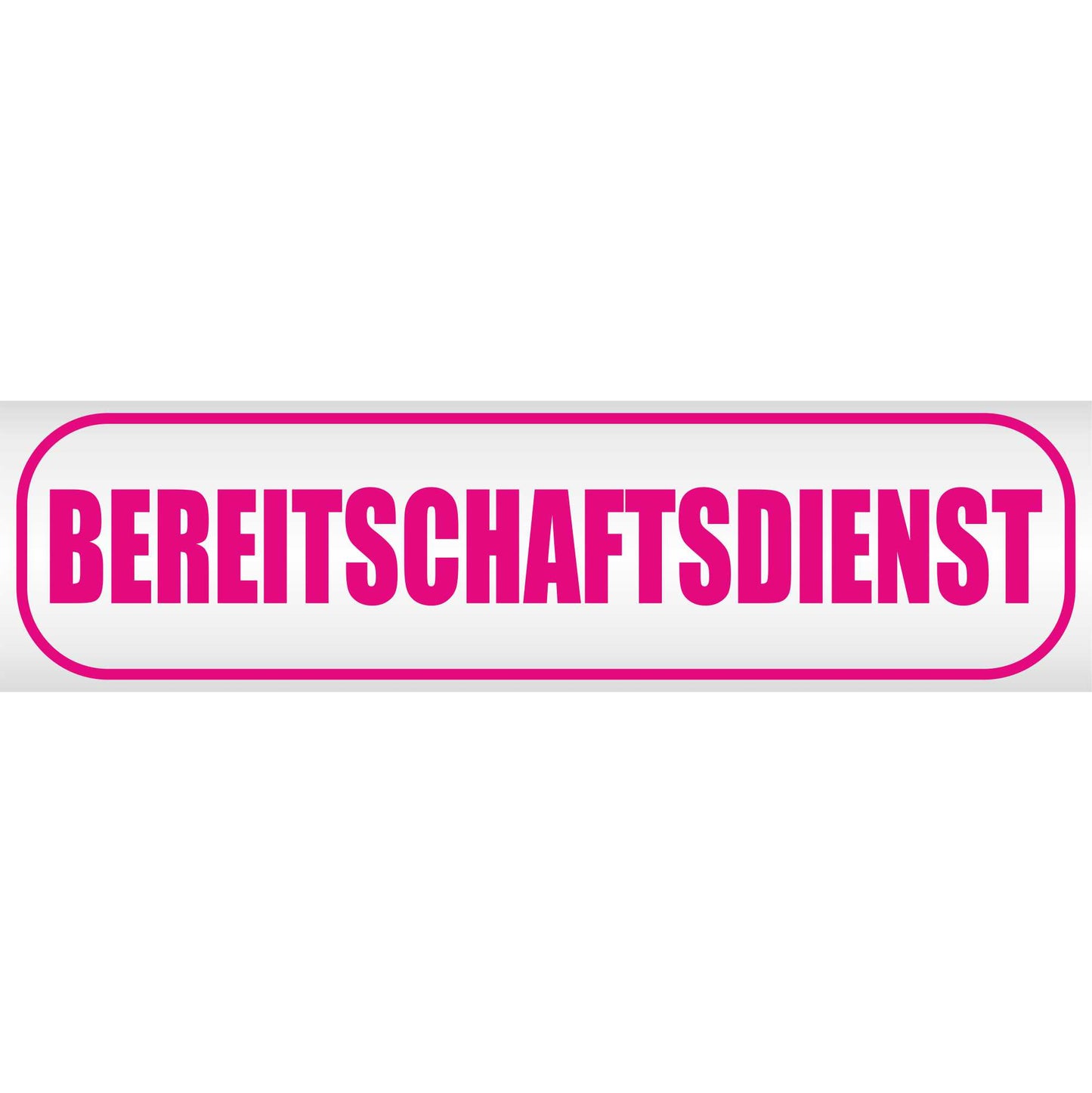 Magnetschild - Bereitschaftsdienst - Magnetfolie für Auto - LKW - Truck - Baustelle - Firma