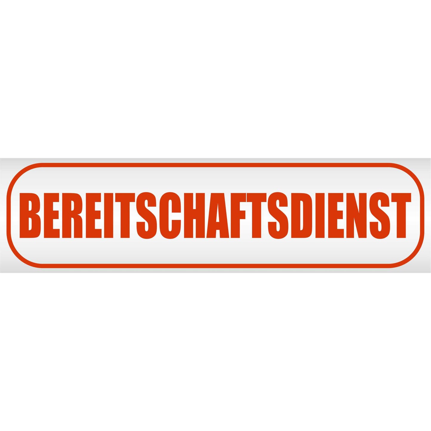 Magnetschild - Bereitschaftsdienst - Magnetfolie für Auto - LKW - Truck - Baustelle - Firma
