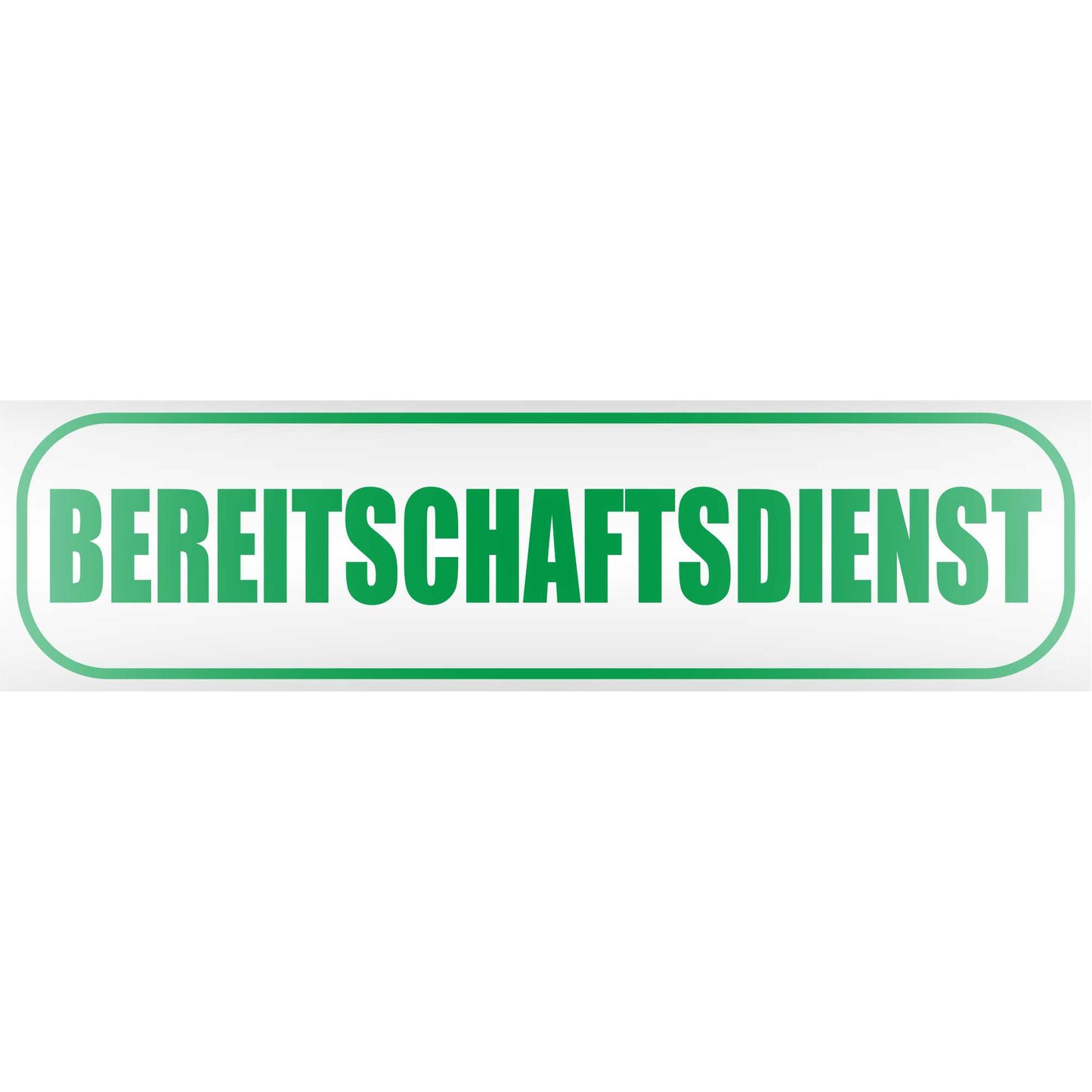 Magnetschild - Bereitschaftsdienst - Magnetfolie für Auto - LKW - Truck - Baustelle - Firma