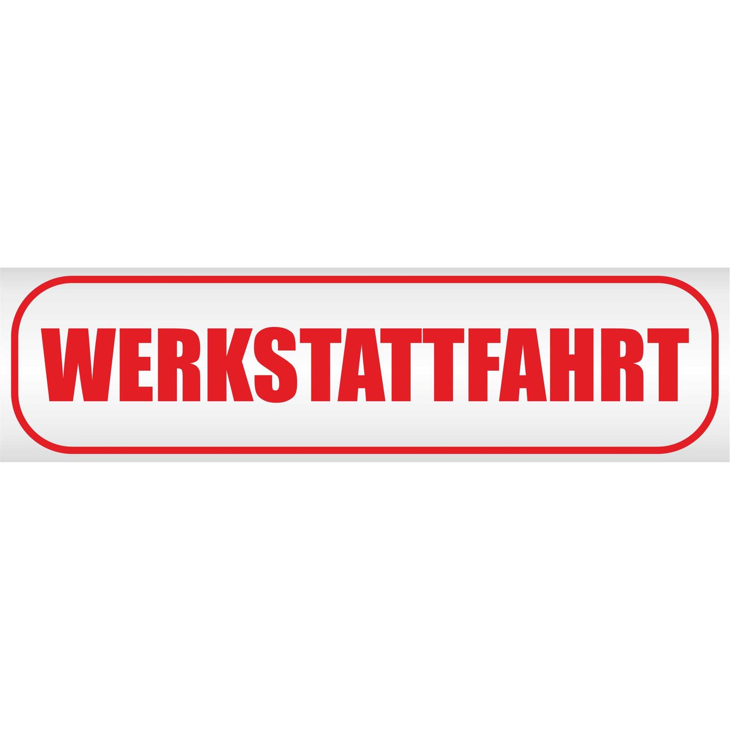 Magnetschild - Werkstattfahrt - Magnetfolie für Auto - LKW - Truck - Baustelle - Firma