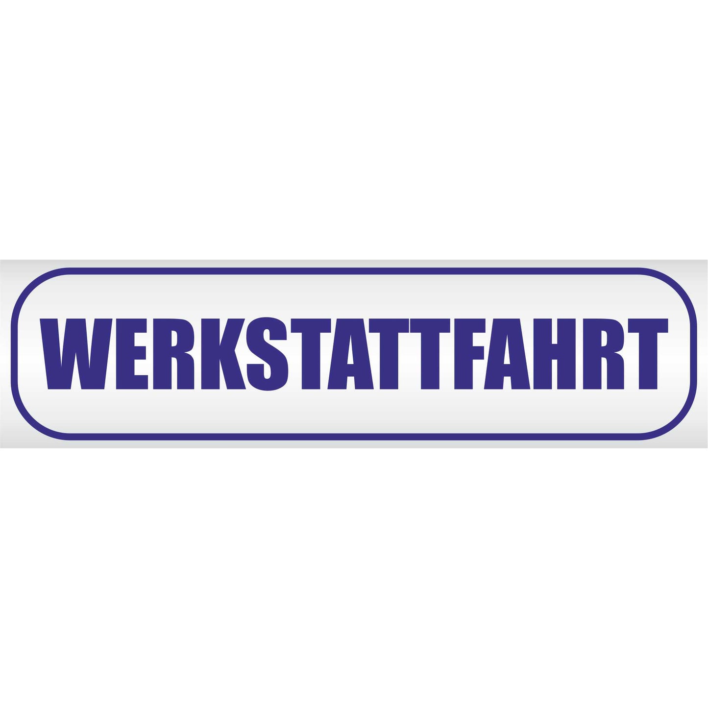 Magnetschild - Werkstattfahrt - Magnetfolie für Auto - LKW - Truck - Baustelle - Firma