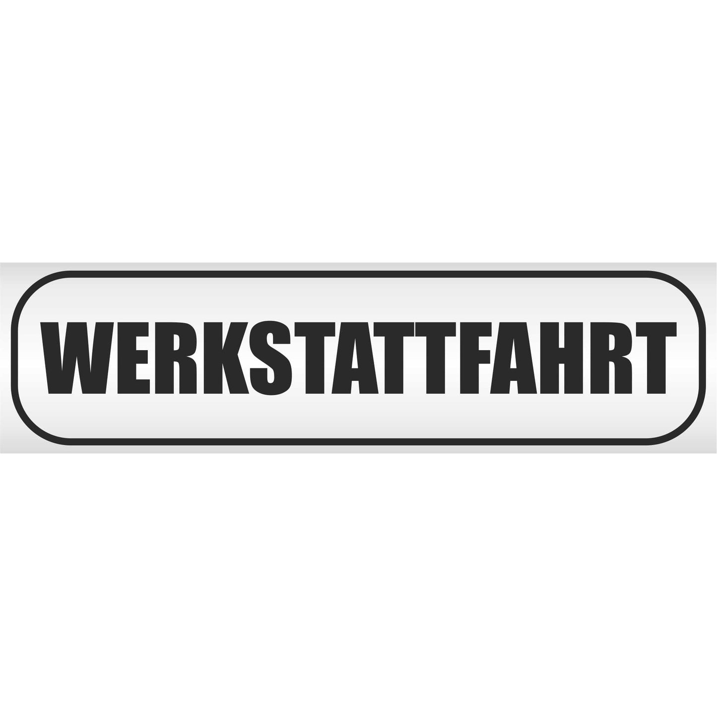 Magnetschild - Werkstattfahrt - Magnetfolie für Auto - LKW - Truck - Baustelle - Firma