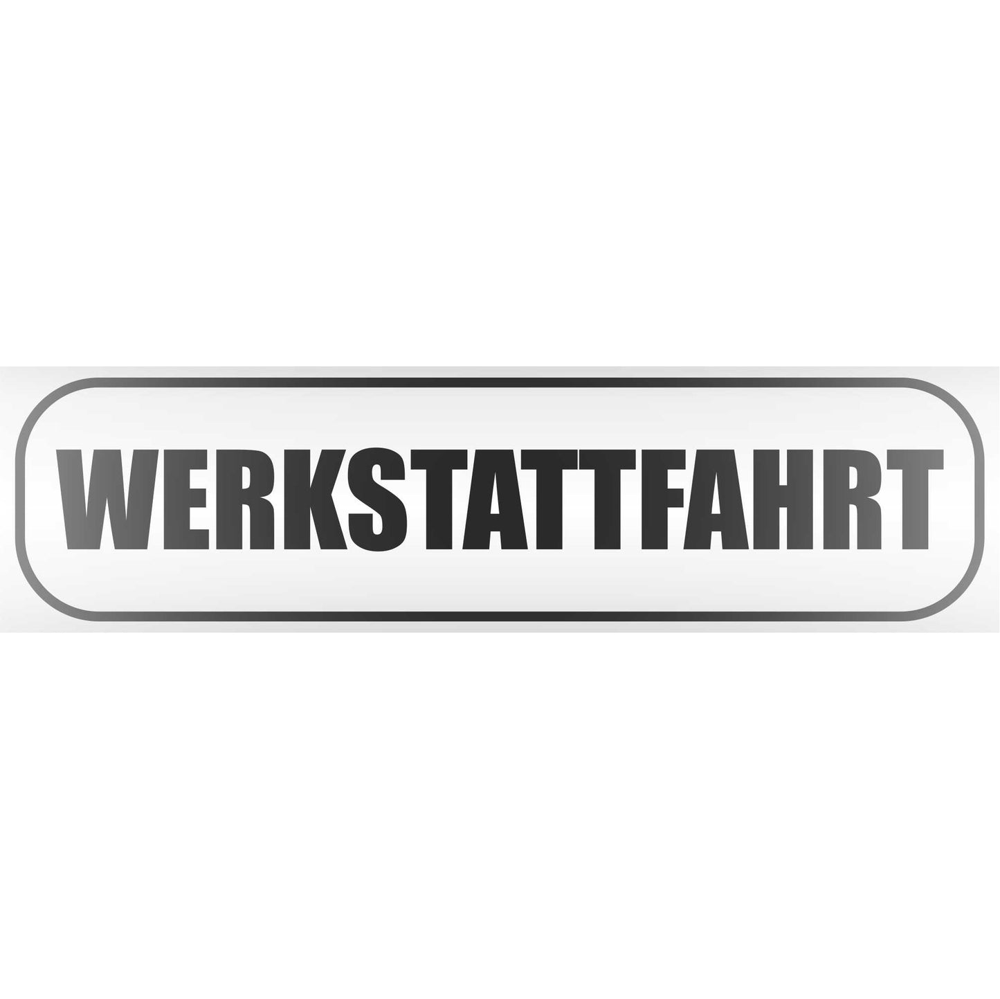 Magnetschild - Werkstattfahrt - Magnetfolie für Auto - LKW - Truck - Baustelle - Firma