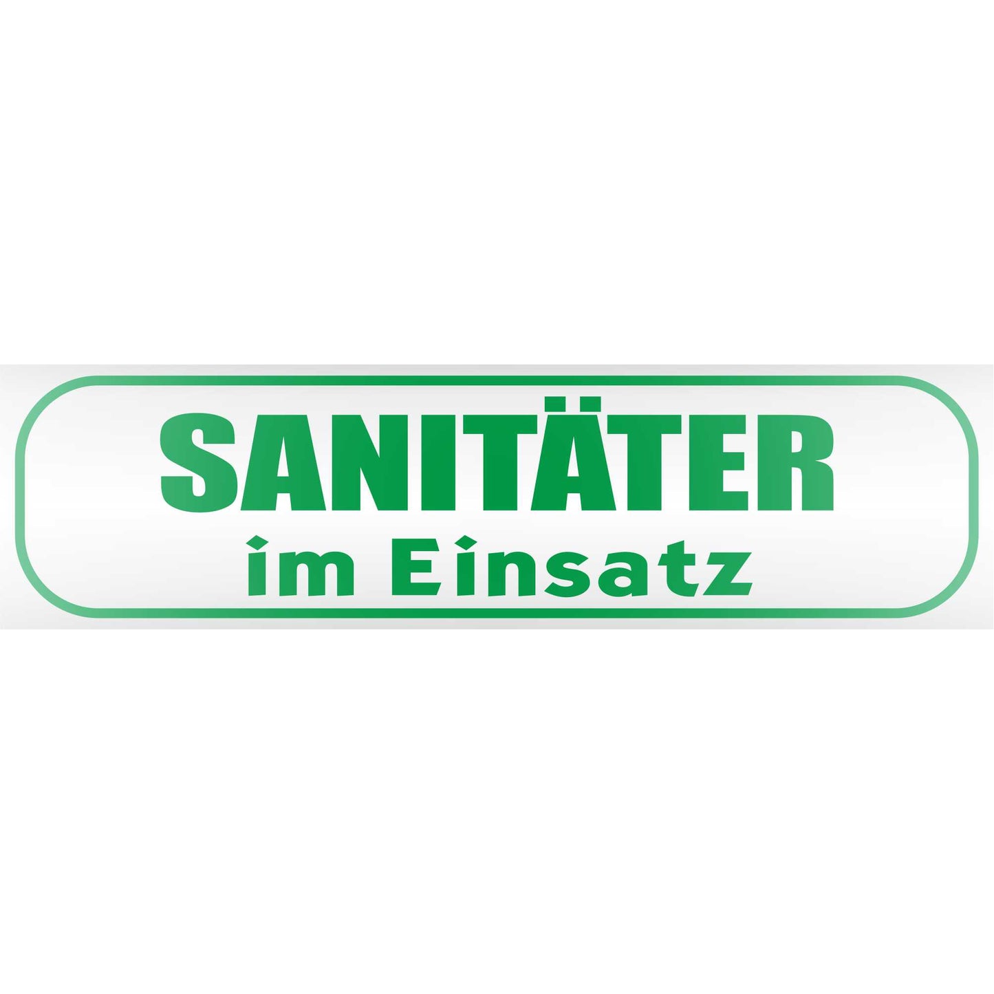 Magnetschild - Sanitäter im Einsatz - Magnetfolie für Auto - LKW - Truck - Baustelle - Firma