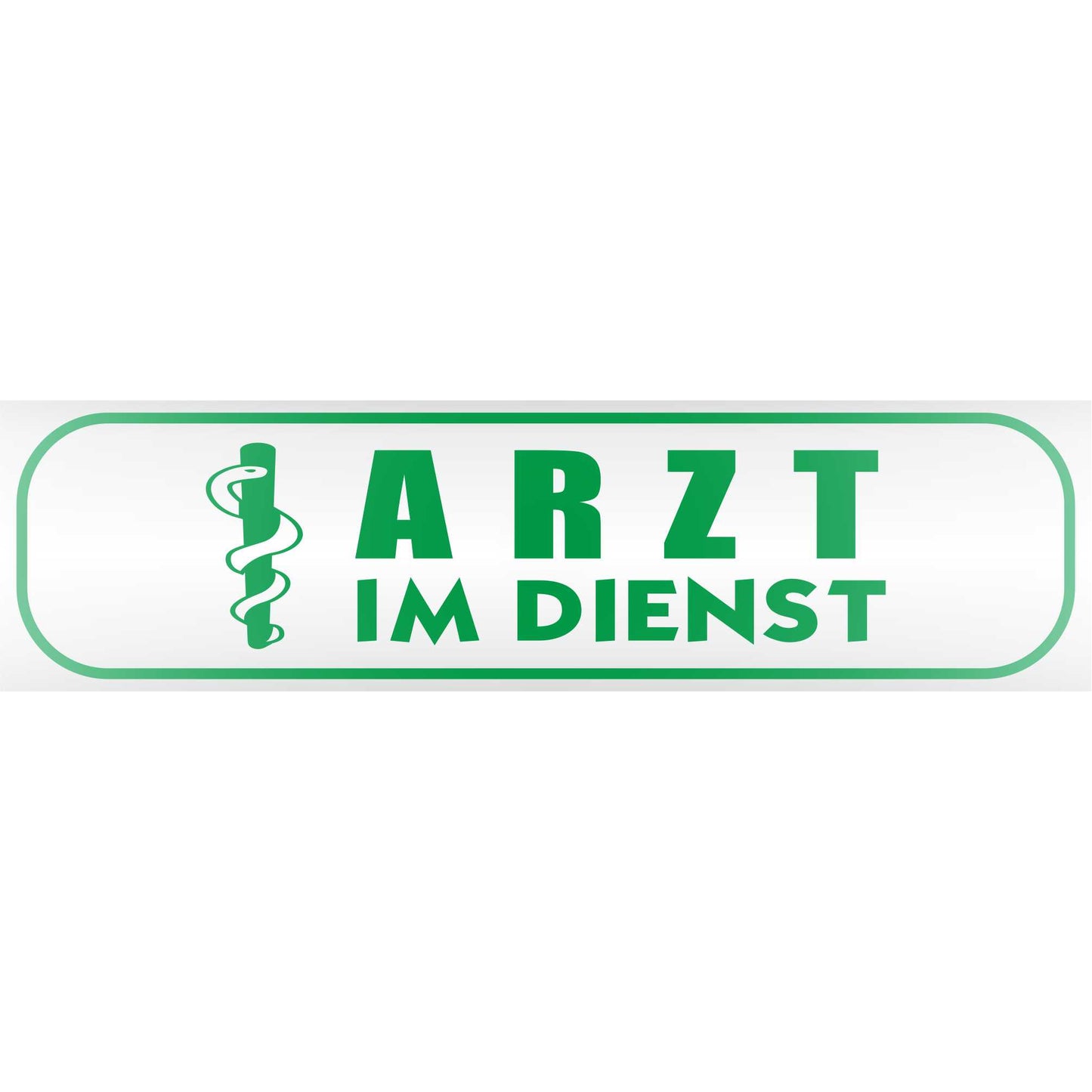 Magnetschild - Arzt im Dienst - Magnetfolie für Auto - LKW - Truck - Baustelle - Firma