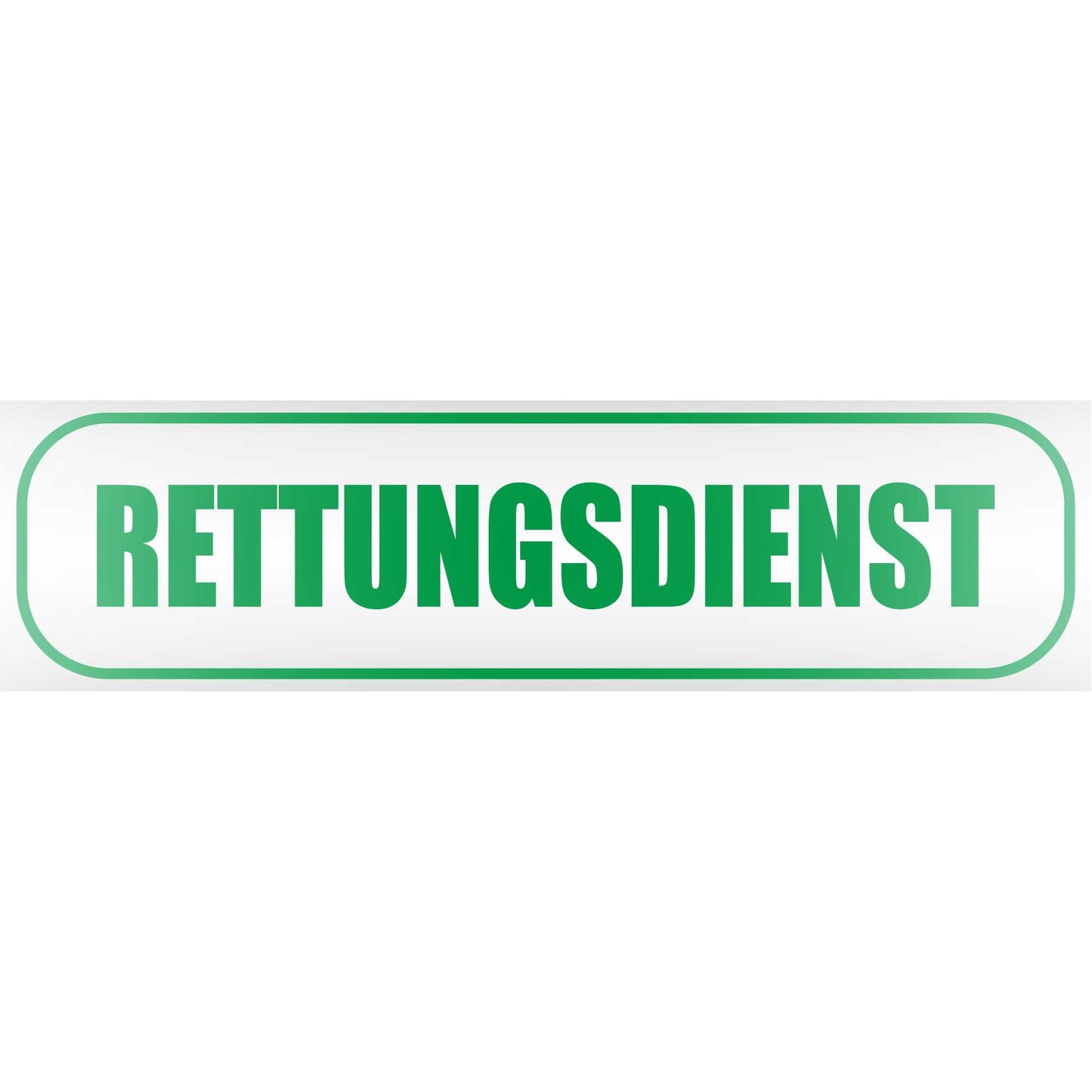 Magnetschild - Rettungsdienst - Magnetfolie für Auto - LKW - Truck - Baustelle - Firma