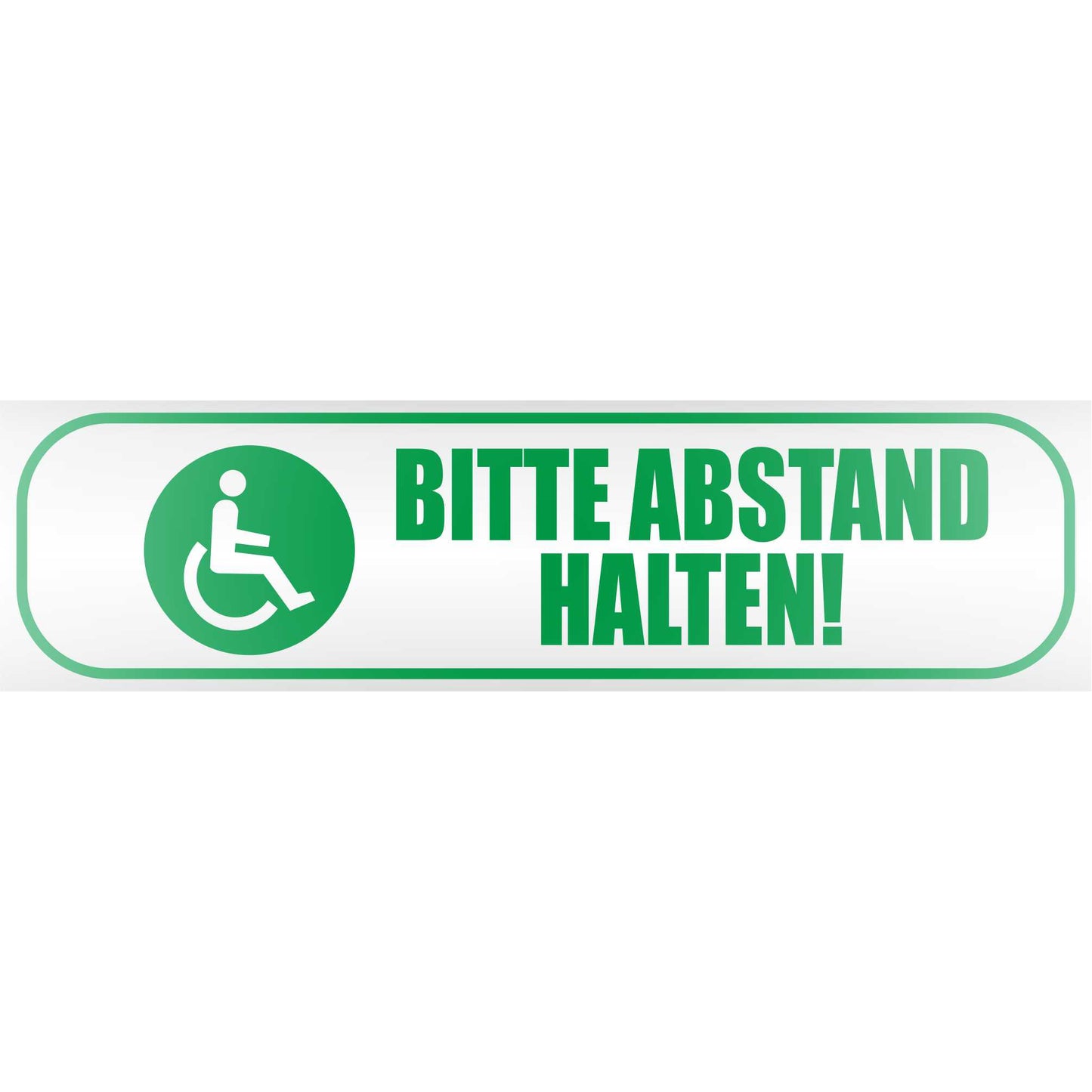 Magnetschild - Bitte Abstand halten! - Magnetfolie für Auto - LKW - Truck - Baustelle - Firma