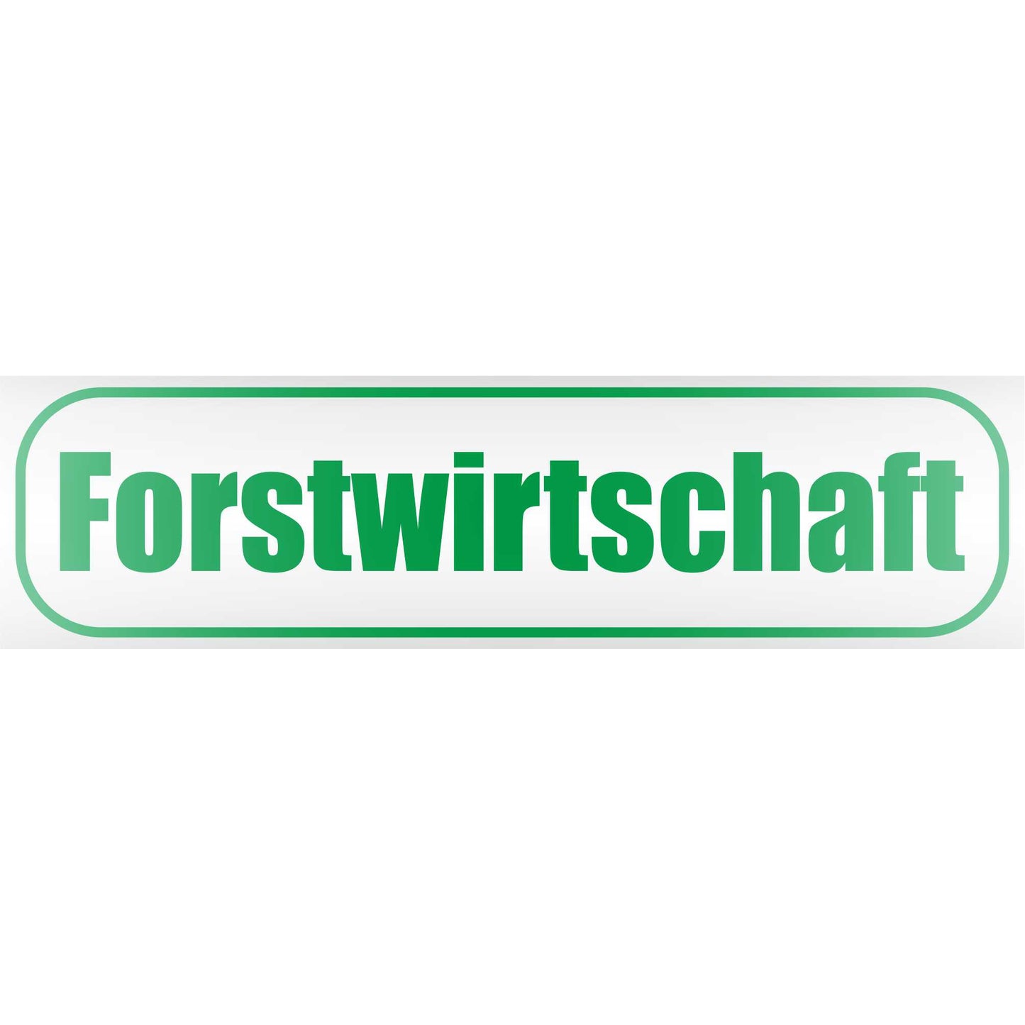 Magnetschild - Forstwirtschaft - Magnetfolie für Auto - LKW - Truck - Baustelle - Firma